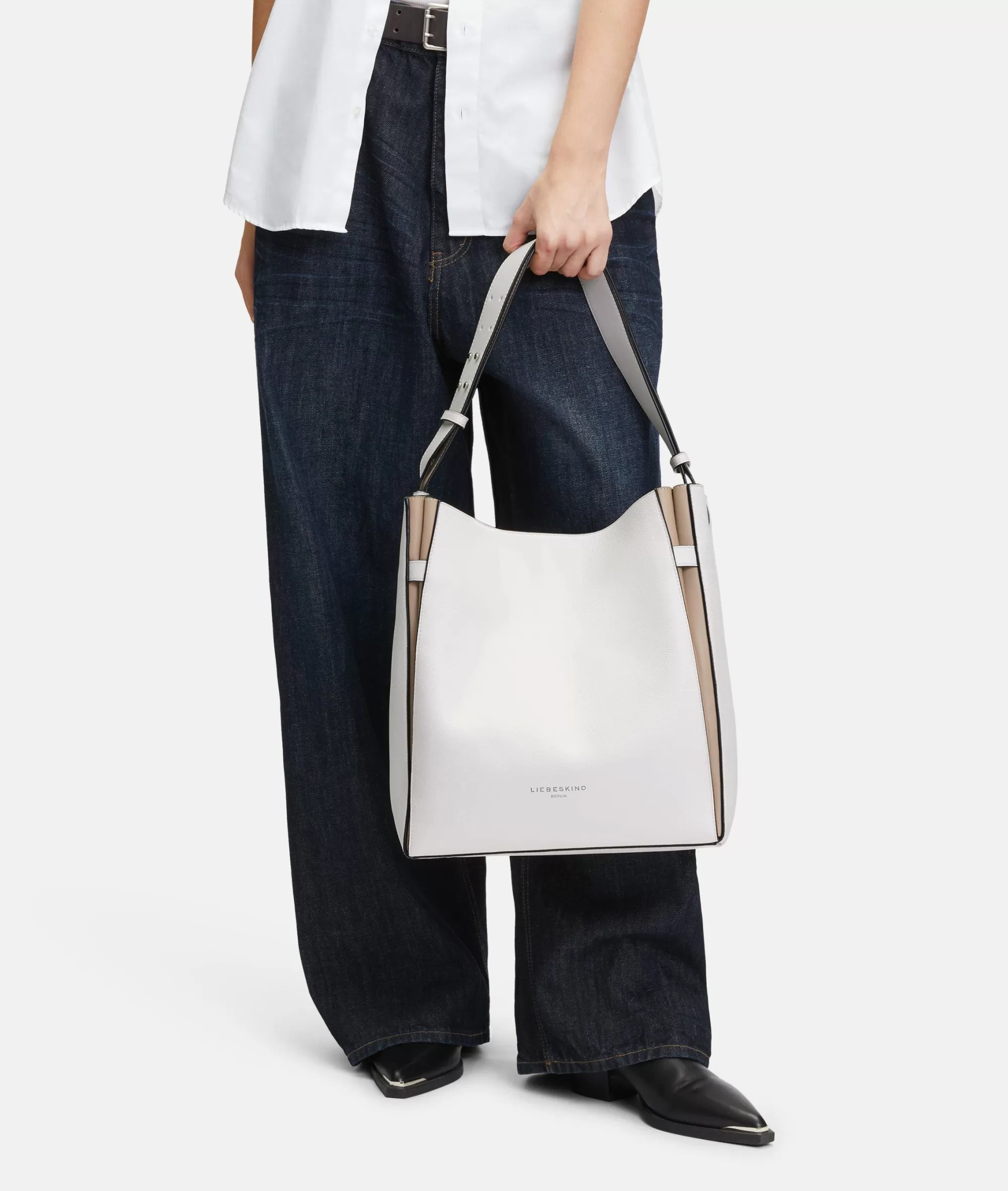 LIEBESKIND BERLIN  Business Bags | Schultertaschen<Hilla Hobo L weiß