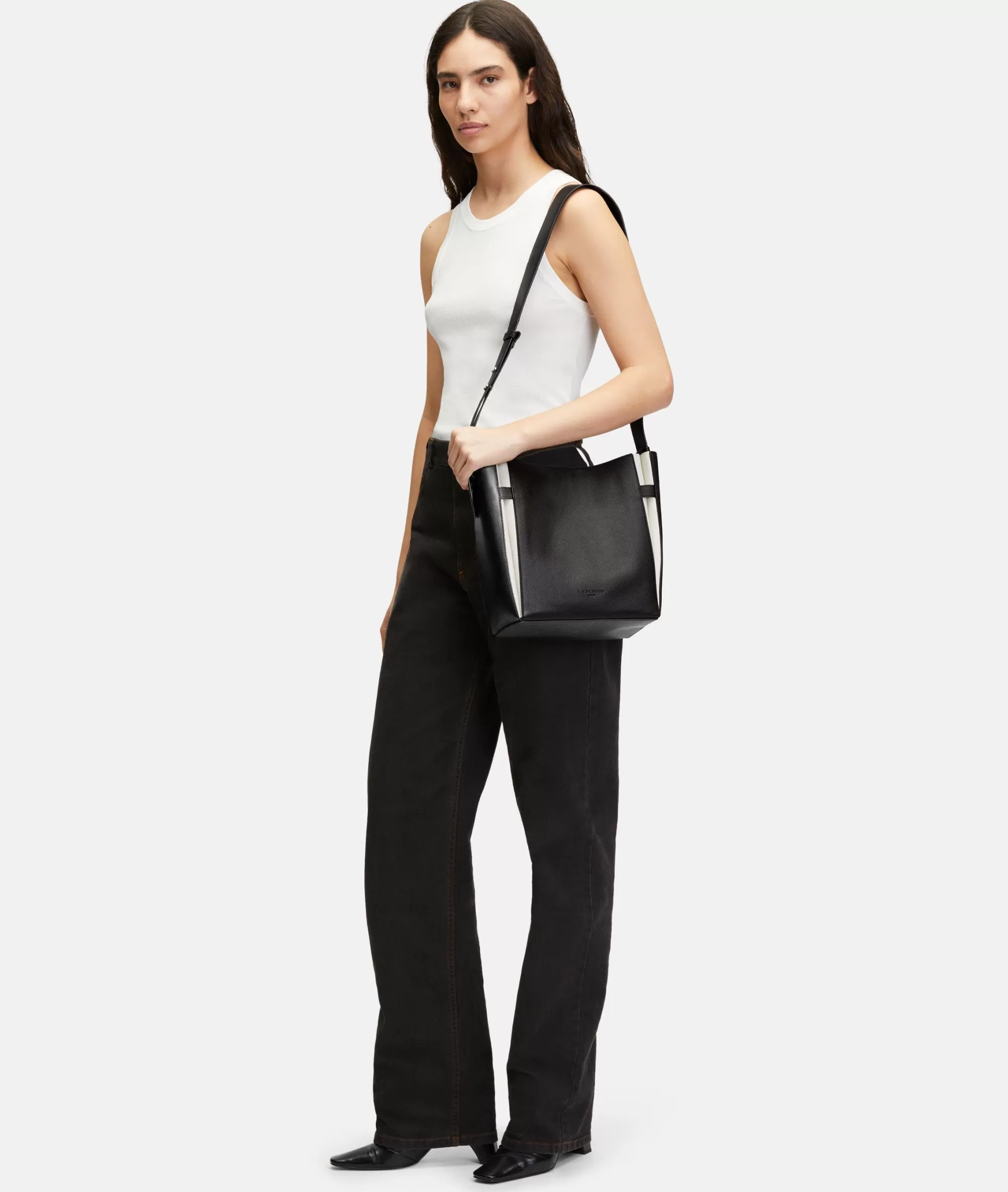 LIEBESKIND BERLIN  Business Bags | Ledertaschen<Hilla Hobo M schwarz