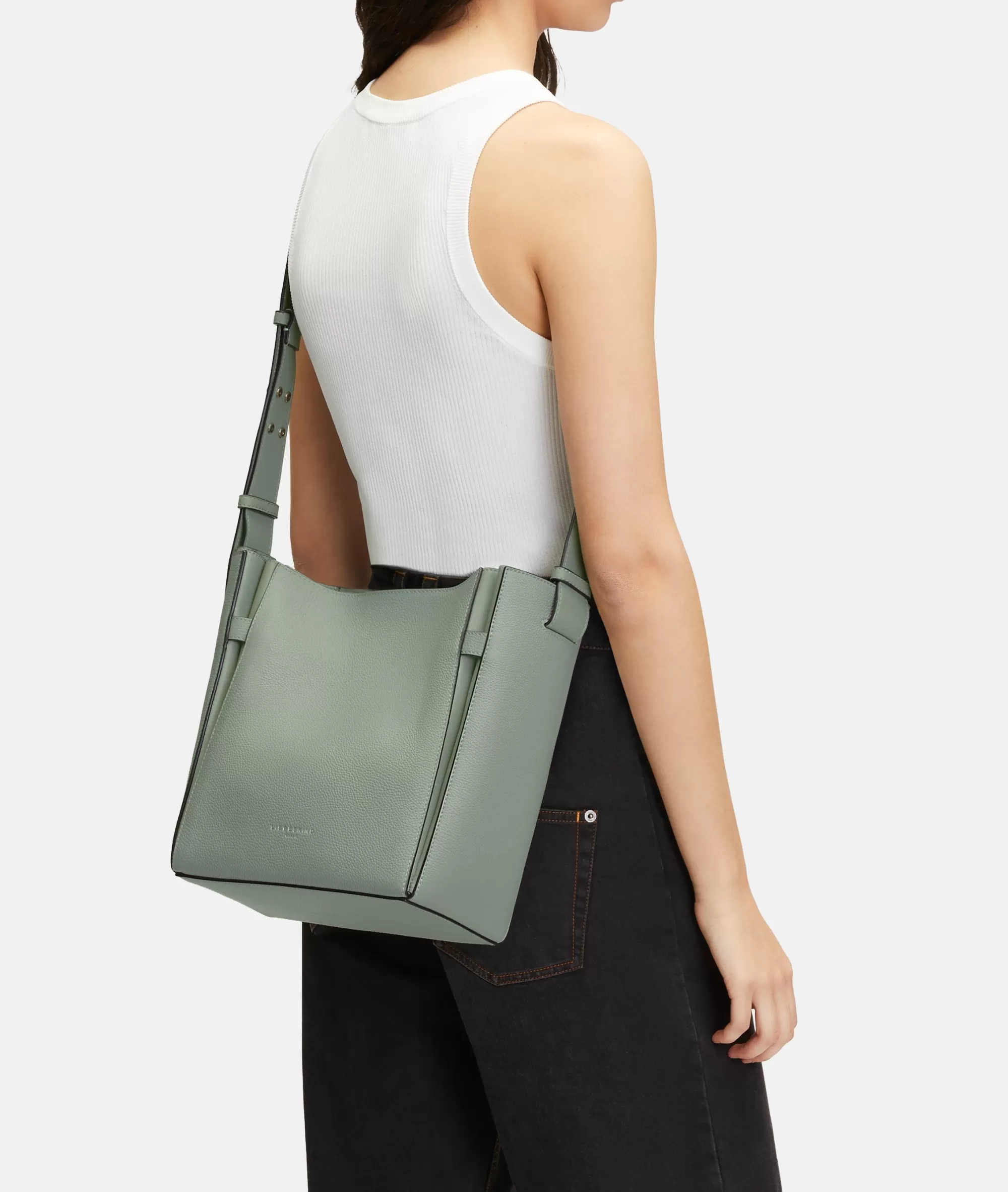 LIEBESKIND BERLIN  Business Bags | Ledertaschen<Hilla Hobo M salbeigrün