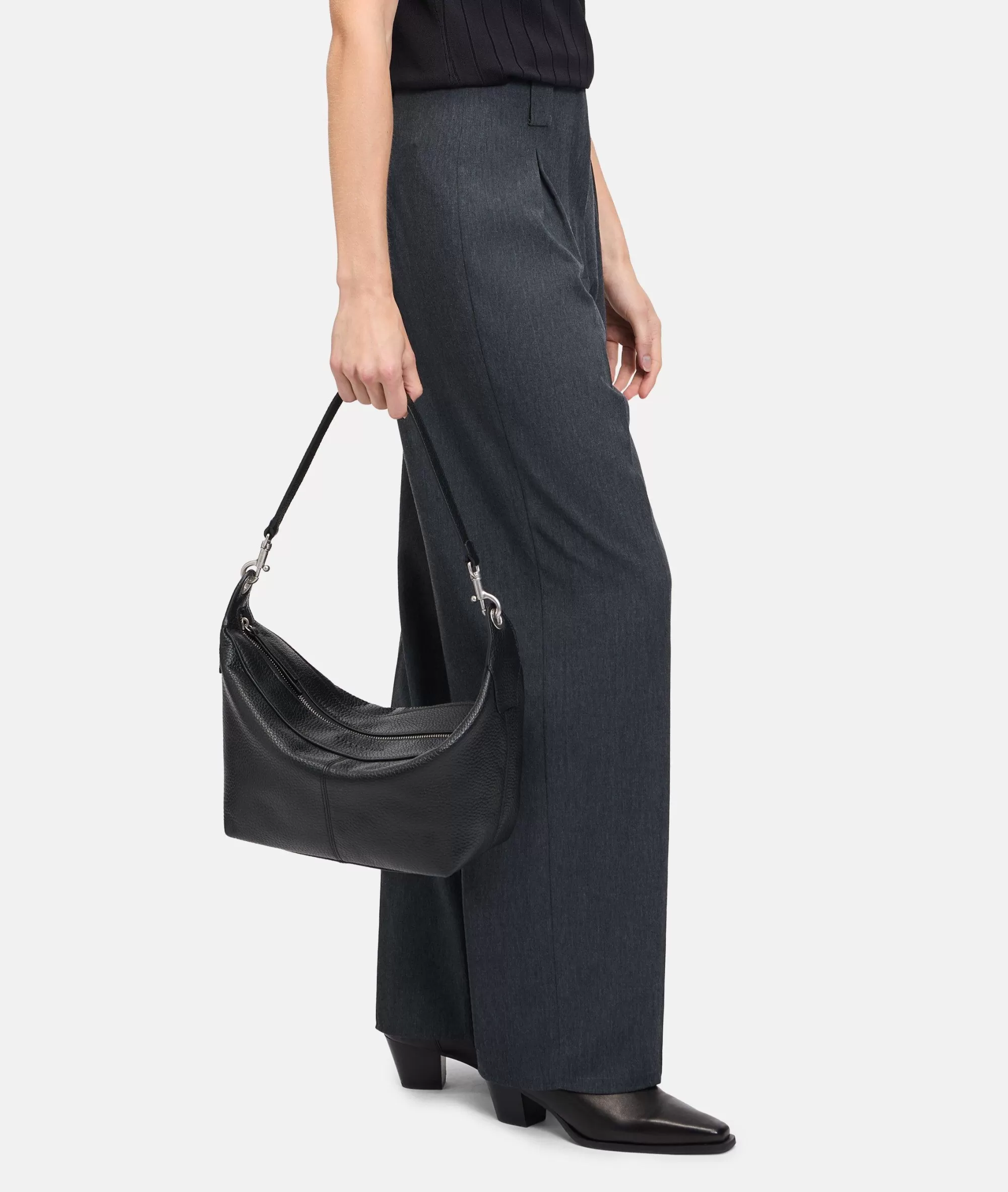 LIEBESKIND BERLIN  Ledertaschen | Schultertaschen<Hobo S schwarz