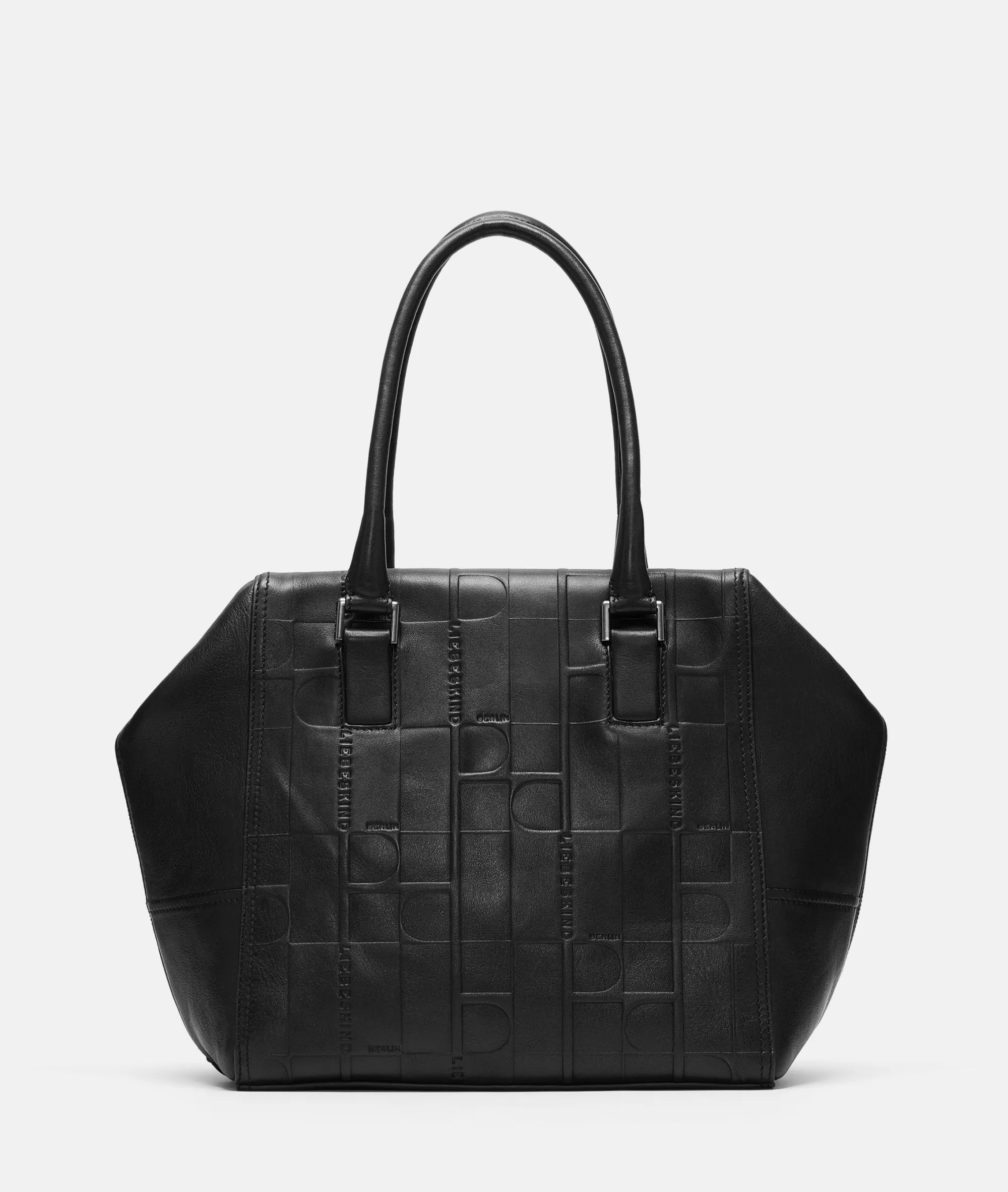 LIEBESKIND BERLIN  Schultertaschen | Ledertaschen<Kayla Satchel M schwarz