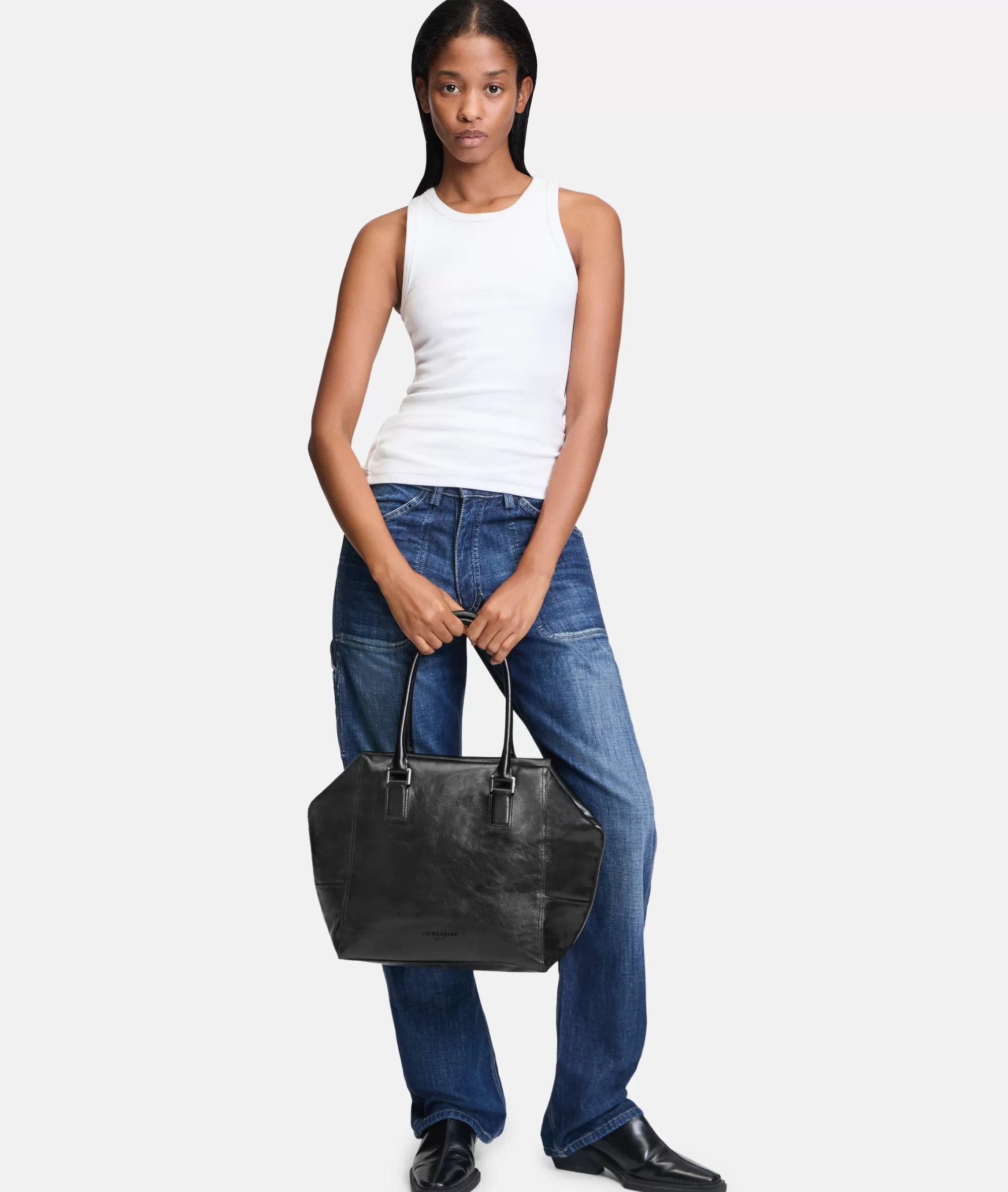 LIEBESKIND BERLIN  Business Bags | Ledertaschen<Kayla Satchel M schwarz