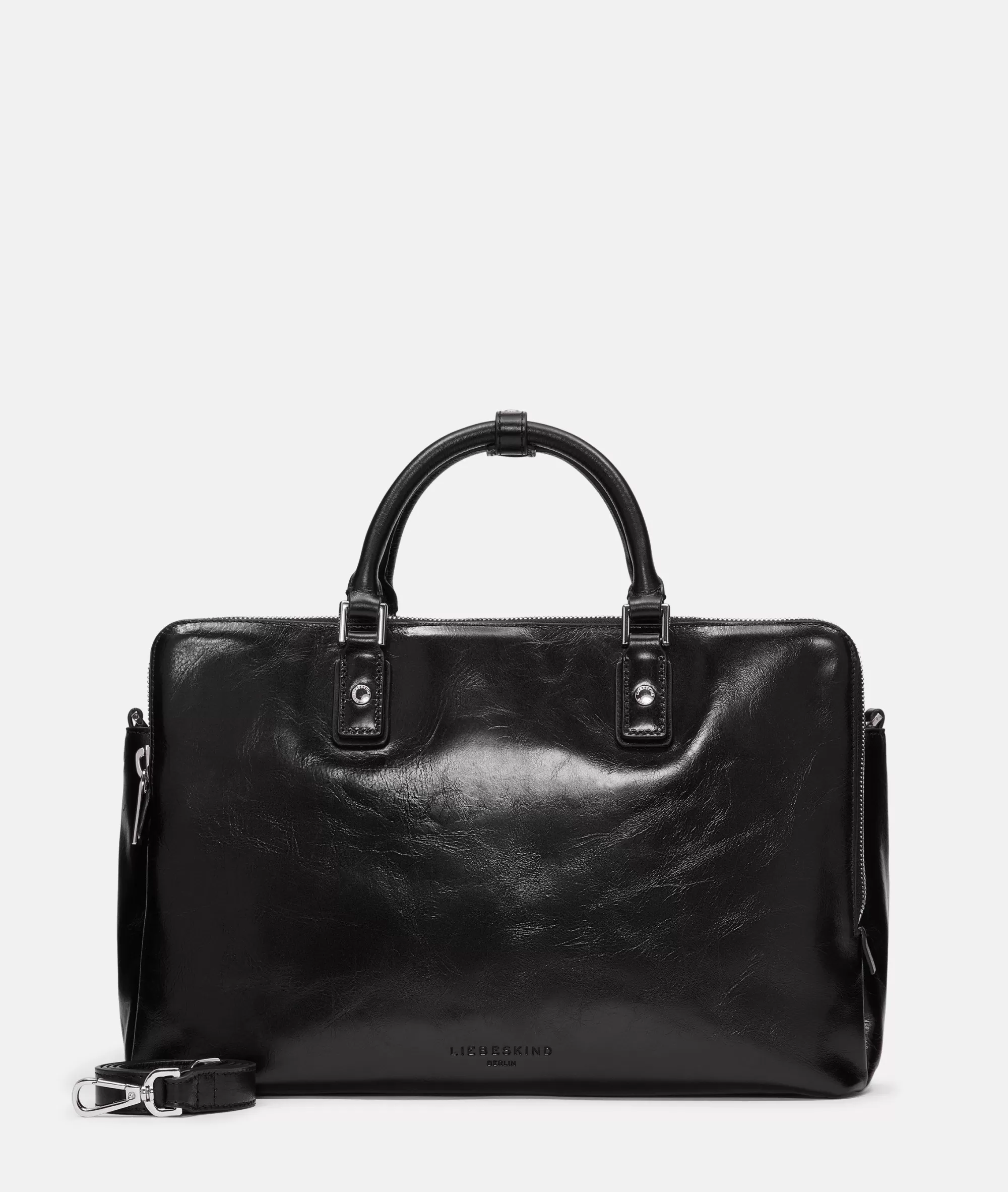 LIEBESKIND BERLIN  Schultertaschen | Ledertaschen<Koko Satchel M schwarz