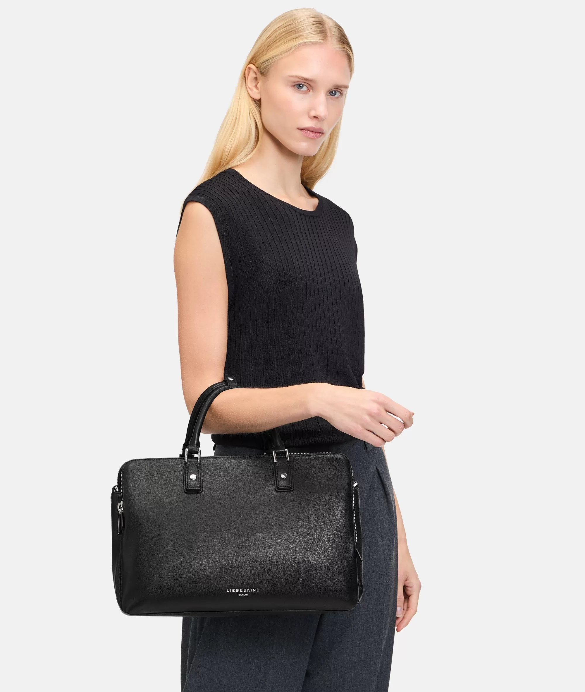 LIEBESKIND BERLIN  Business Bags | Ledertaschen<Koko Satchel M schwarz
