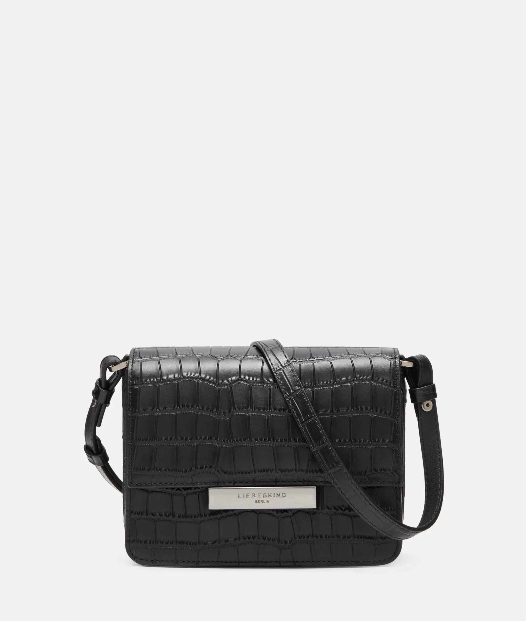 LIEBESKIND BERLIN  Umhängetaschen<Kroko Alex Crossbody S schwarz