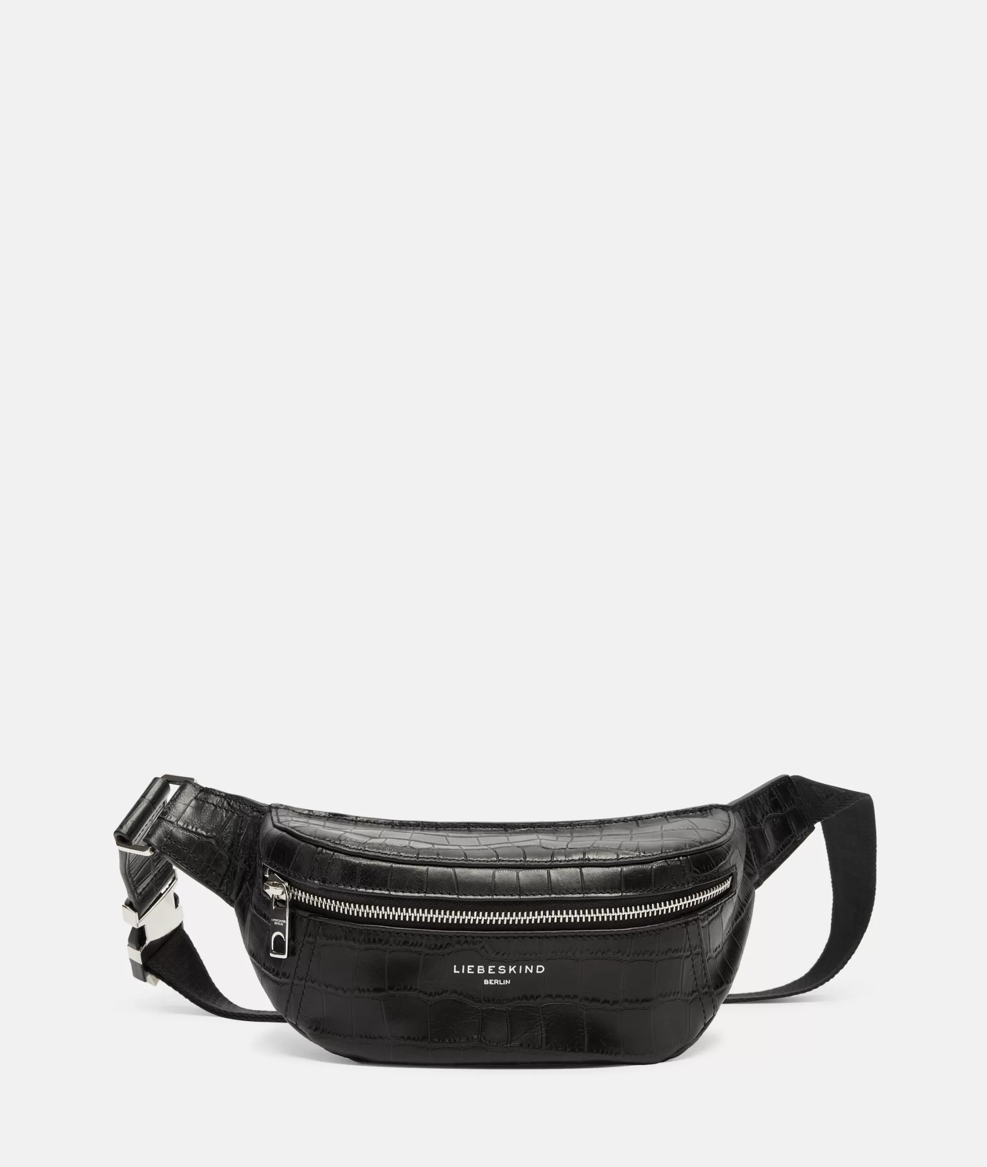 LIEBESKIND BERLIN  Ledertaschen | Gürteltaschen<Kroko Chudy Belt-Bag S schwarz