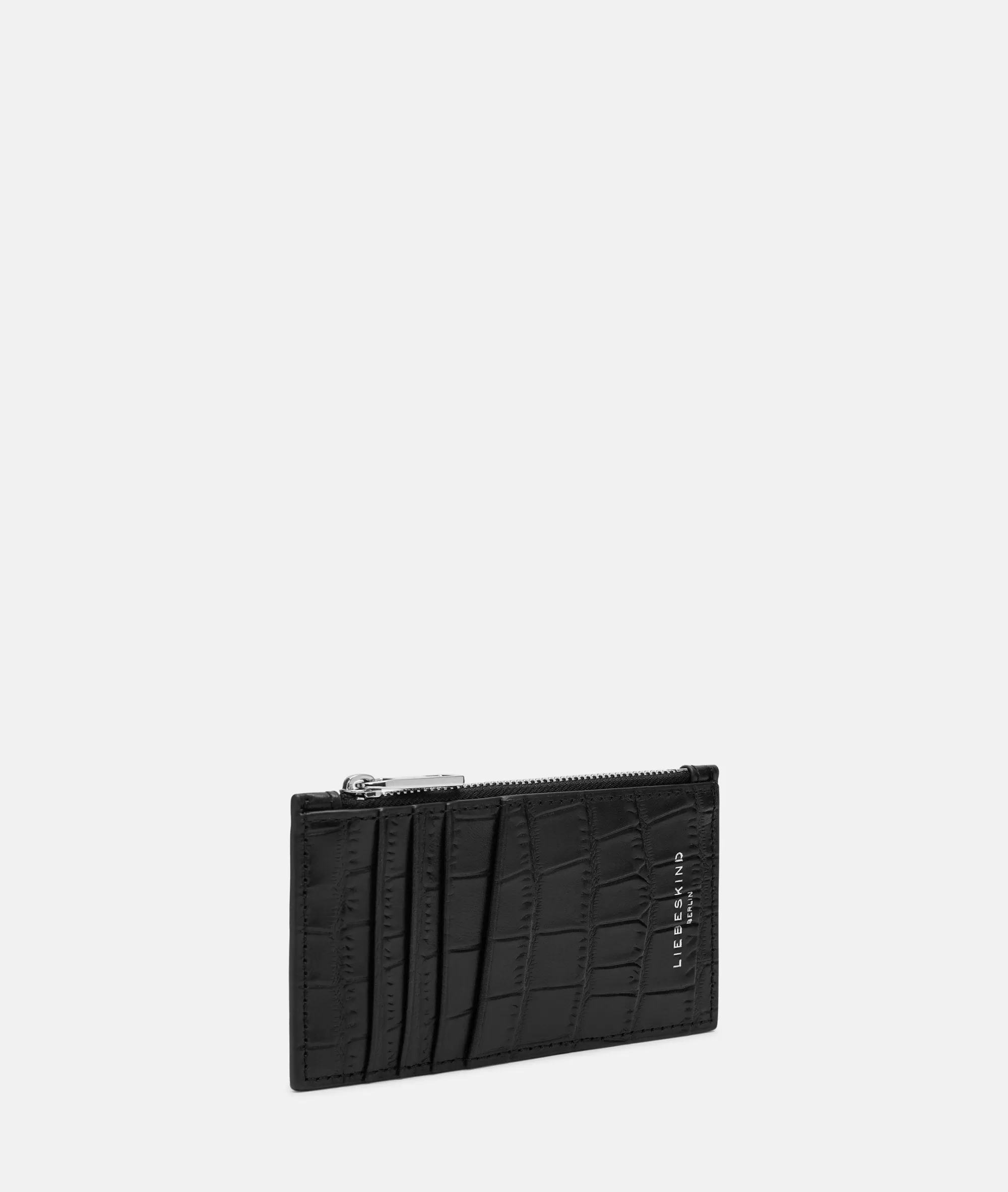 LIEBESKIND BERLIN  Kartenhalter & Mini Geldbörsen<Kroko Chudy XS schwarz