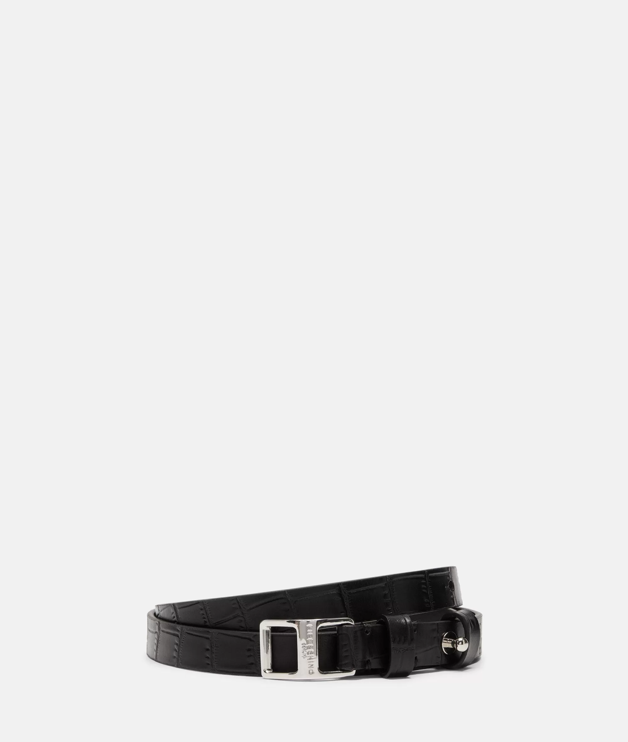 LIEBESKIND BERLIN  Gürtel<Kroko Lora Belt schwarz