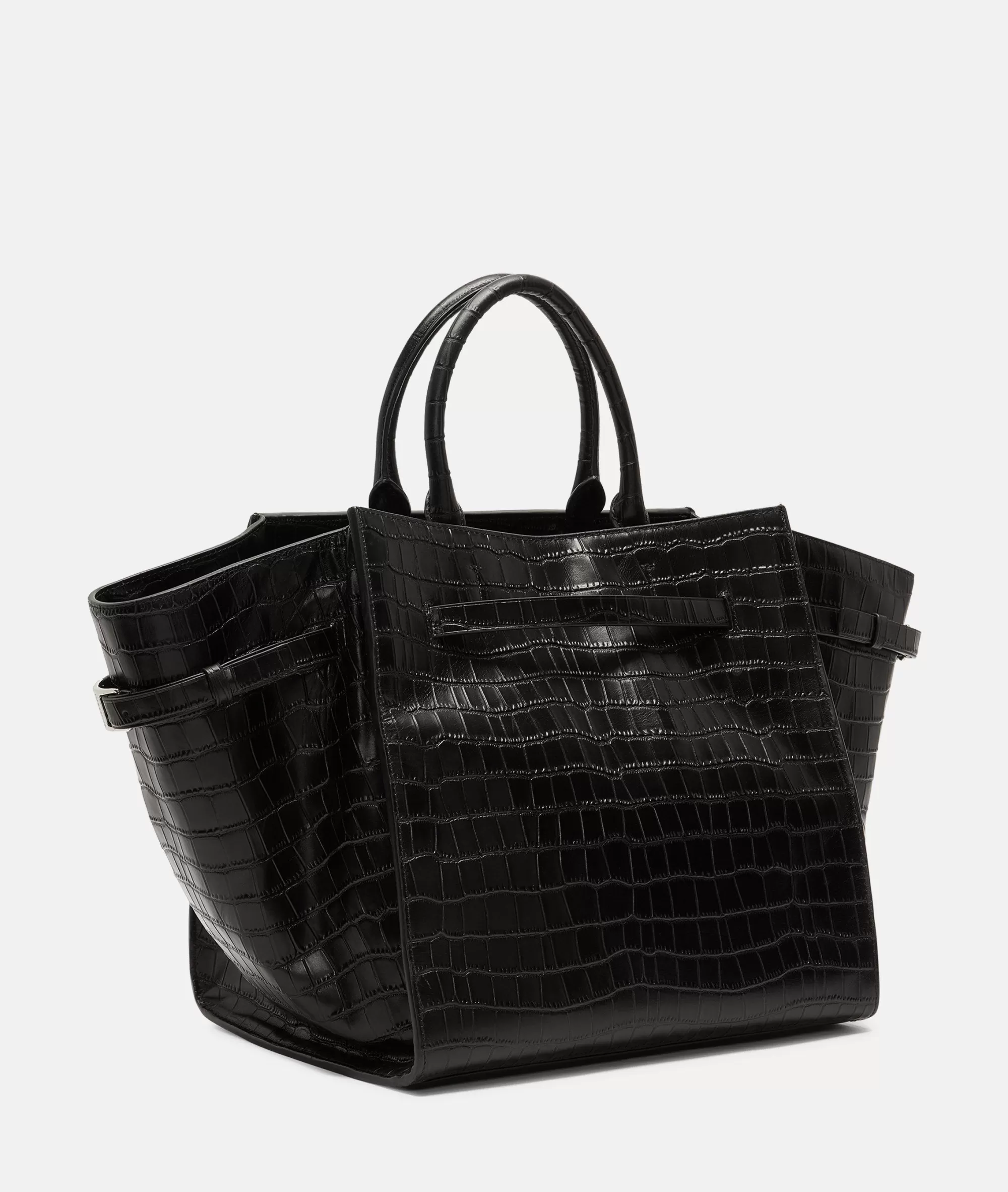 LIEBESKIND BERLIN  Bestseller | Business Bags<Kroko Lora Satchel L schwarz