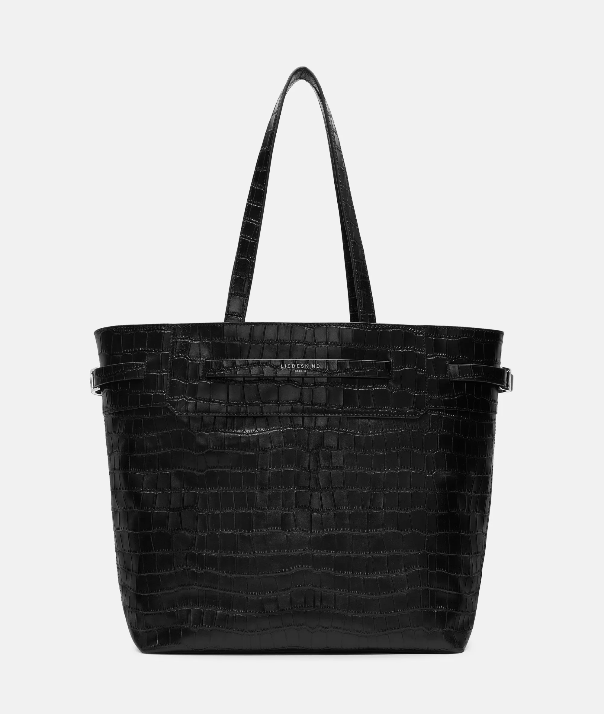 LIEBESKIND BERLIN  Business Bags | Ledertaschen<Kroko Lora Tote  L schwarz