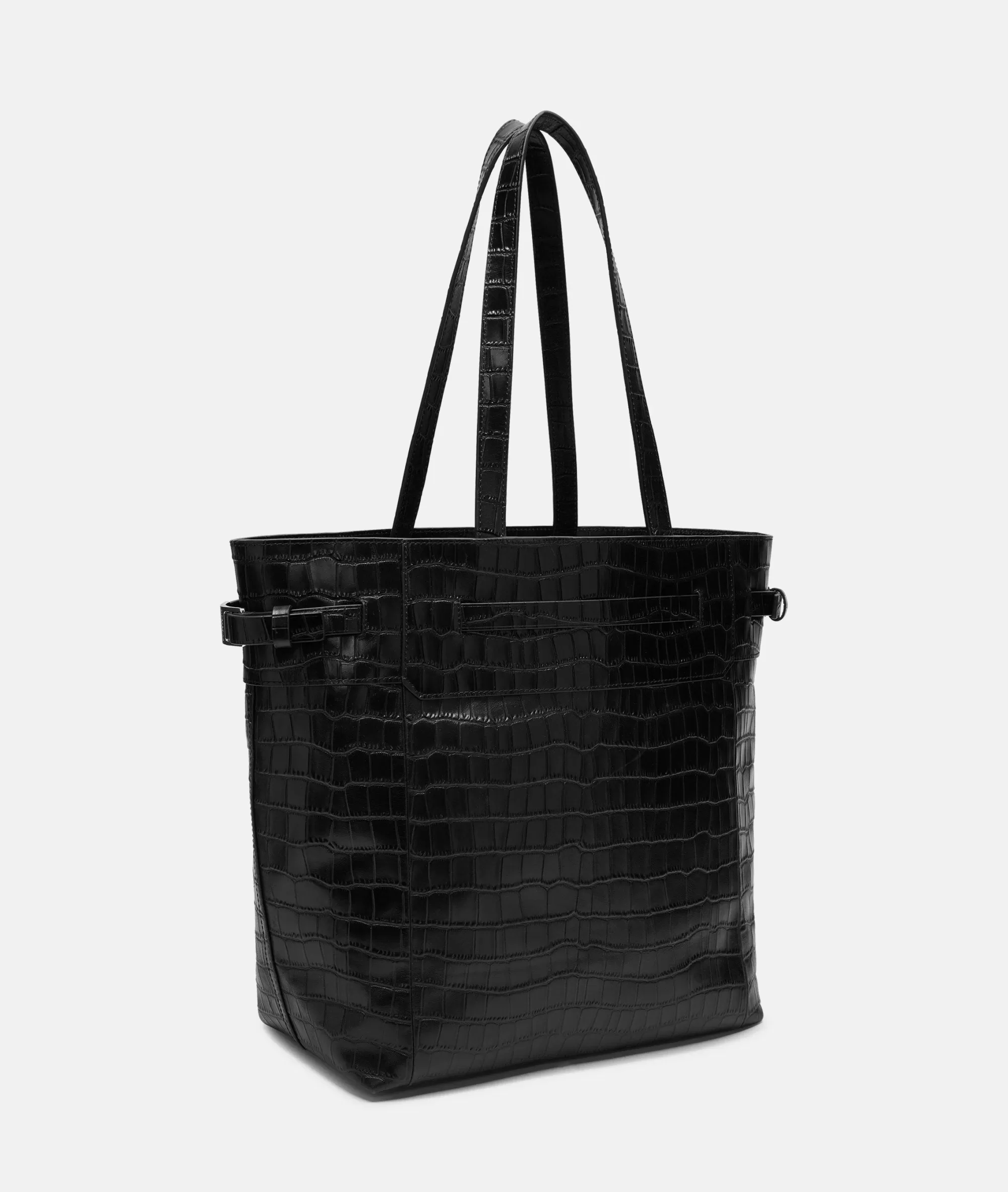 LIEBESKIND BERLIN  Business Bags | Ledertaschen<Kroko Lora Tote  L schwarz