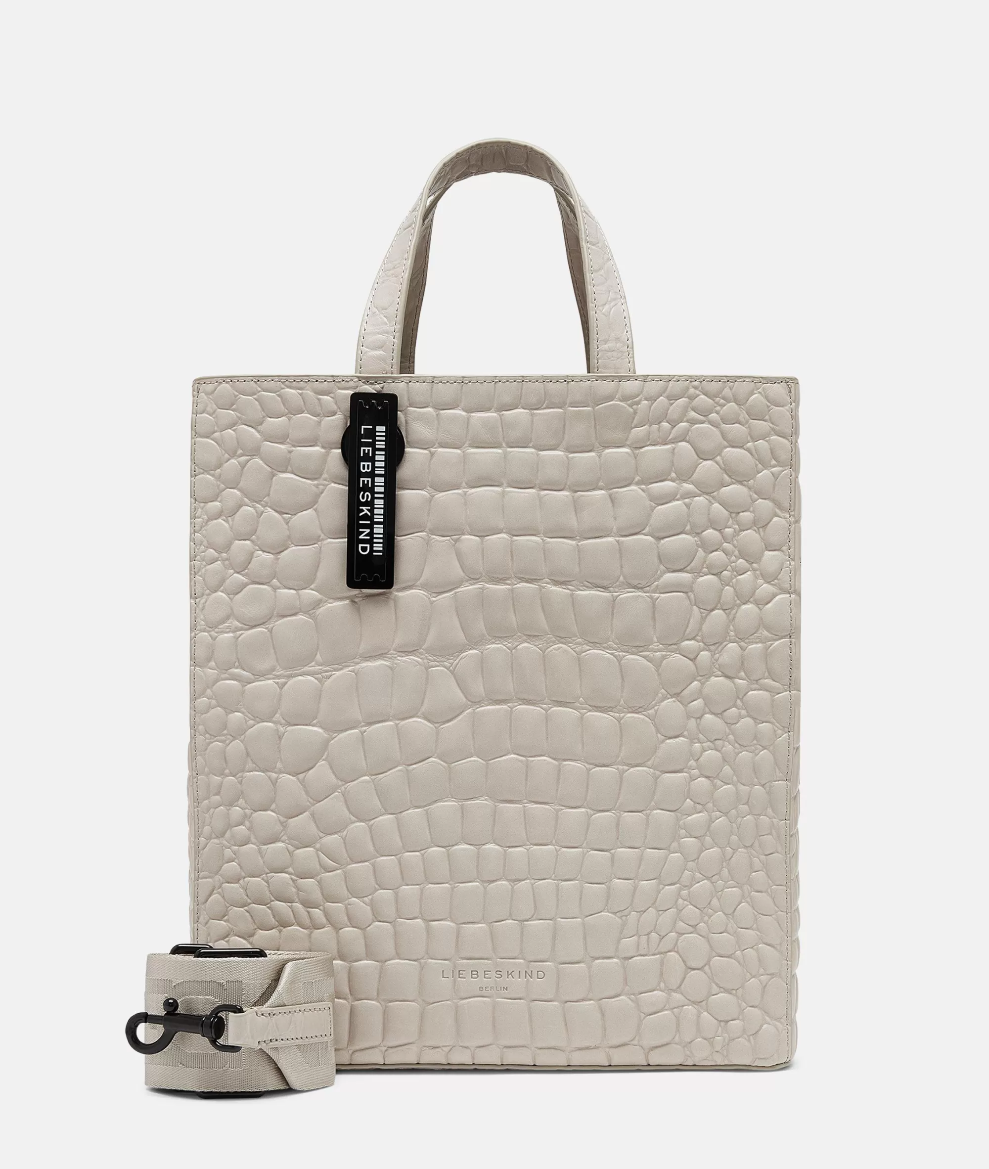 LIEBESKIND BERLIN  Shopper<Kroko Paper Bag Tote M creme