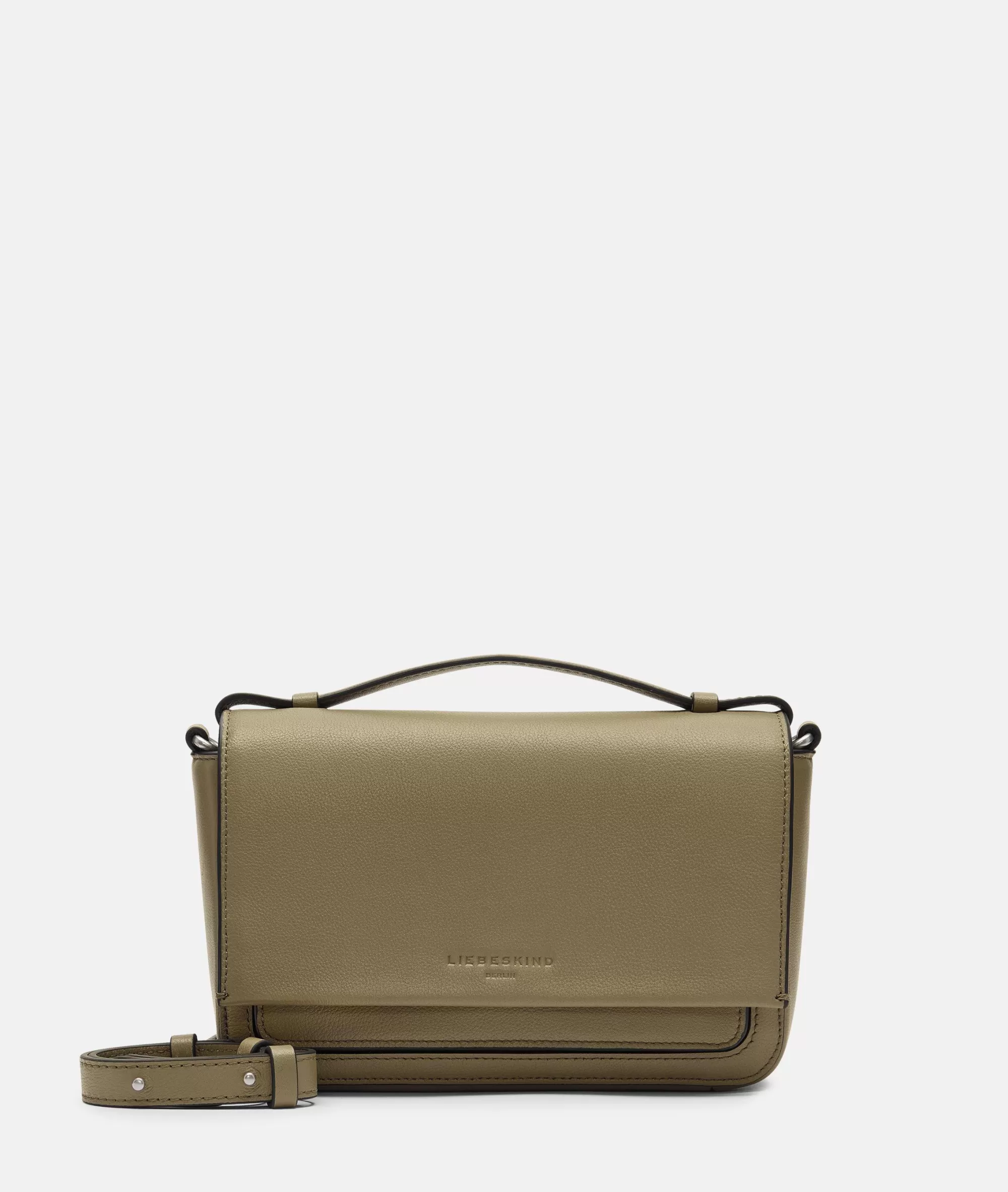 LIEBESKIND BERLIN  Ledertaschen | Umhängetaschen<Lea Crossbody S olivgrün