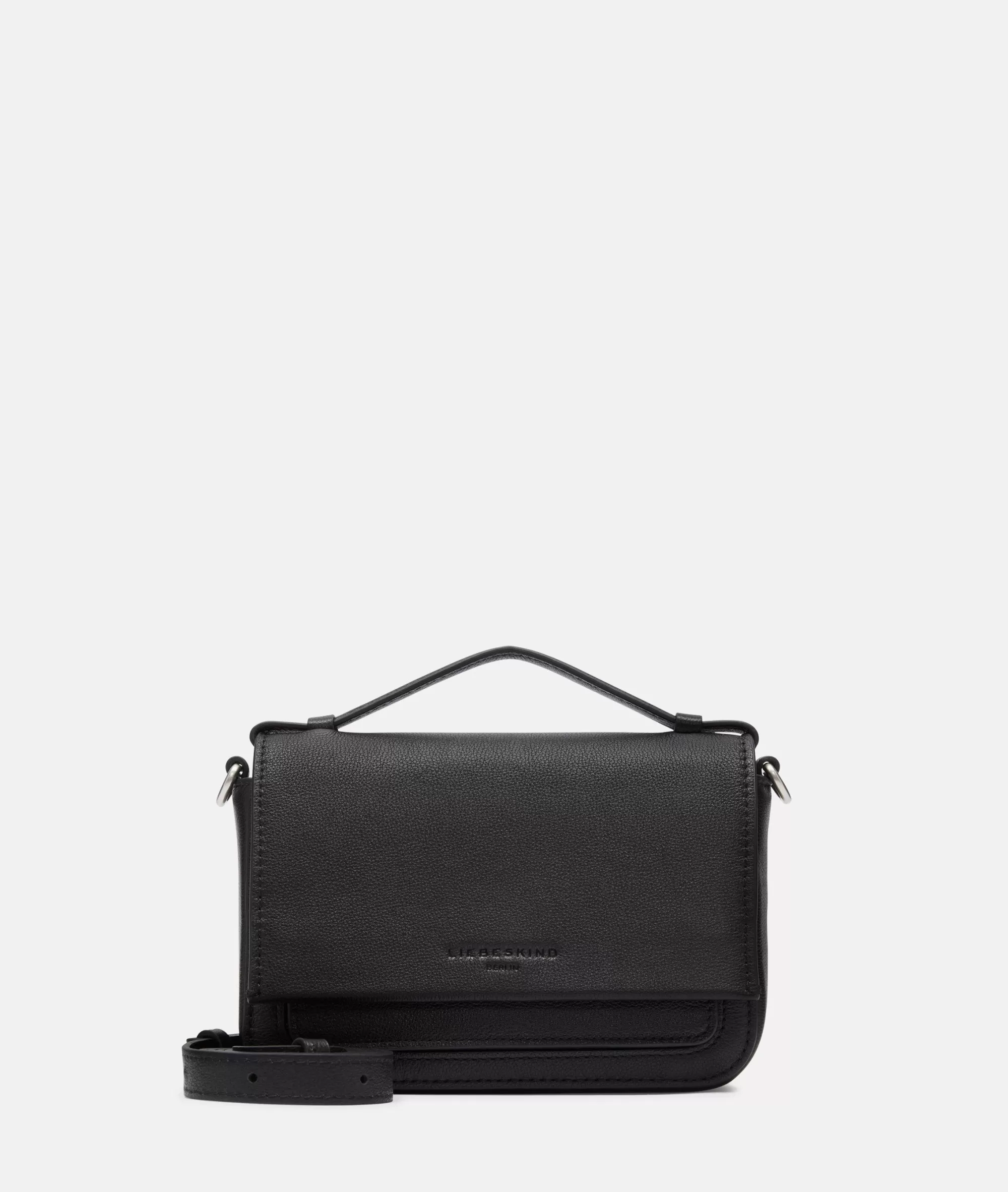 LIEBESKIND BERLIN  Ledertaschen | Umhängetaschen<Lea Crossbody XS schwarz