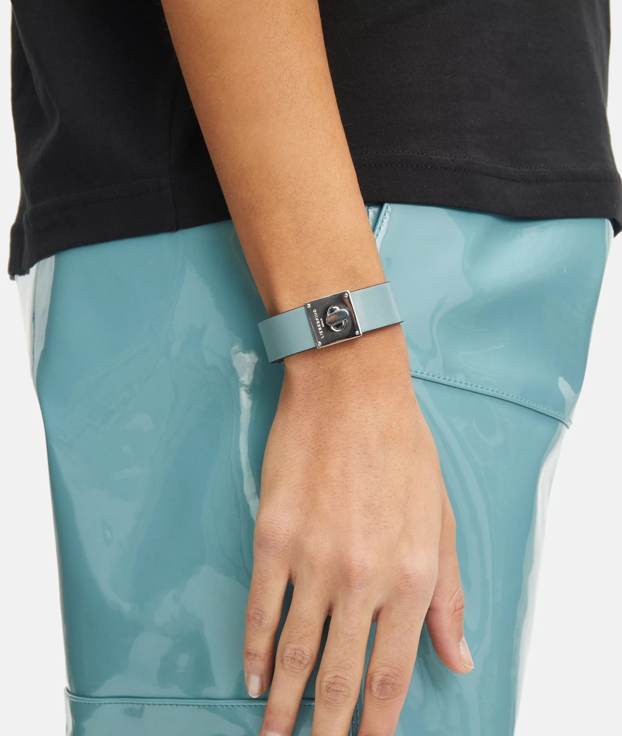LIEBESKIND BERLIN  Schmuck<Lederarmband silber