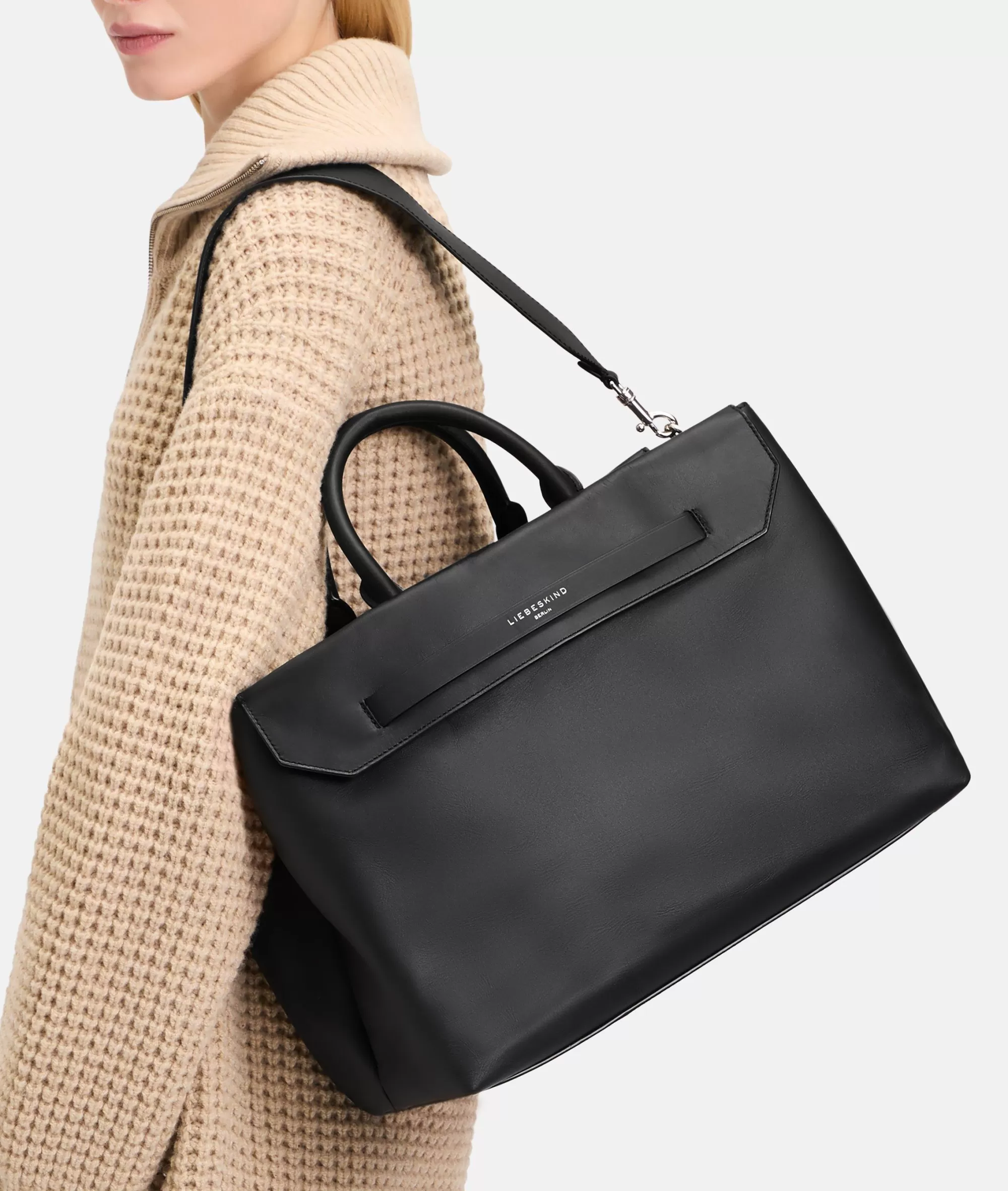 LIEBESKIND BERLIN  Bestseller | Ledertaschen<Lora Business-Bag L schwarz