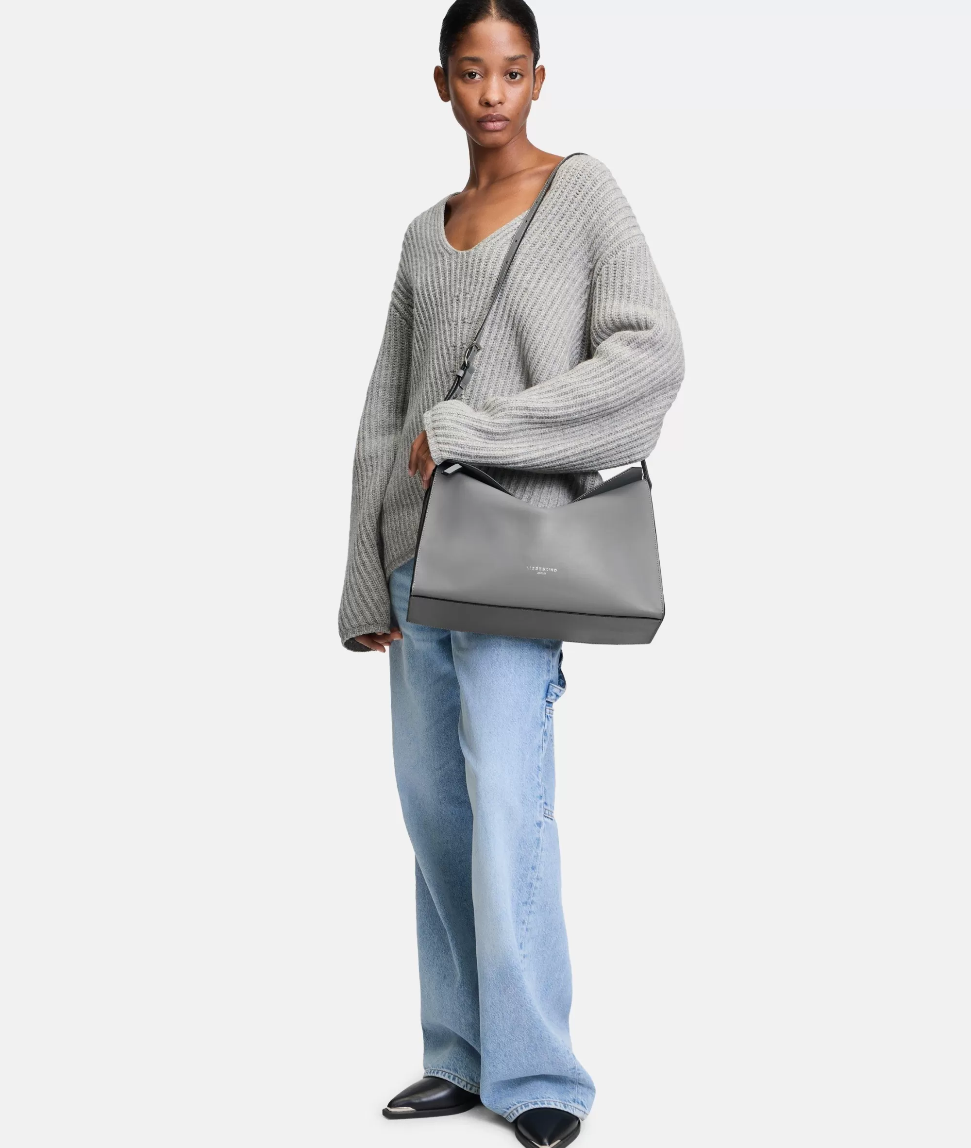 LIEBESKIND BERLIN  Umhängetaschen<Lora Crossbody M graumeliert