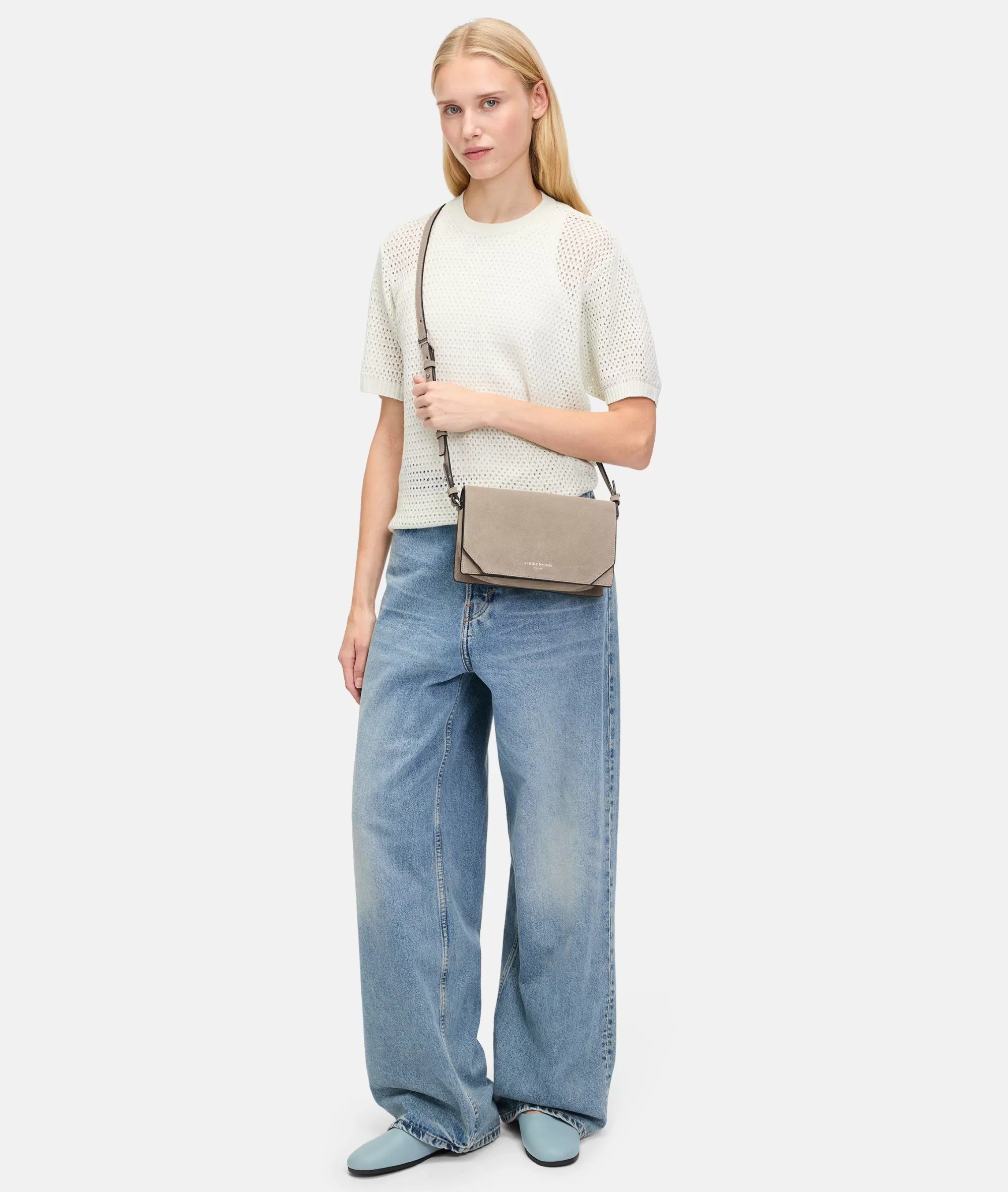 LIEBESKIND BERLIN  Ledertaschen | Umhängetaschen<Lora Crossbody S beige