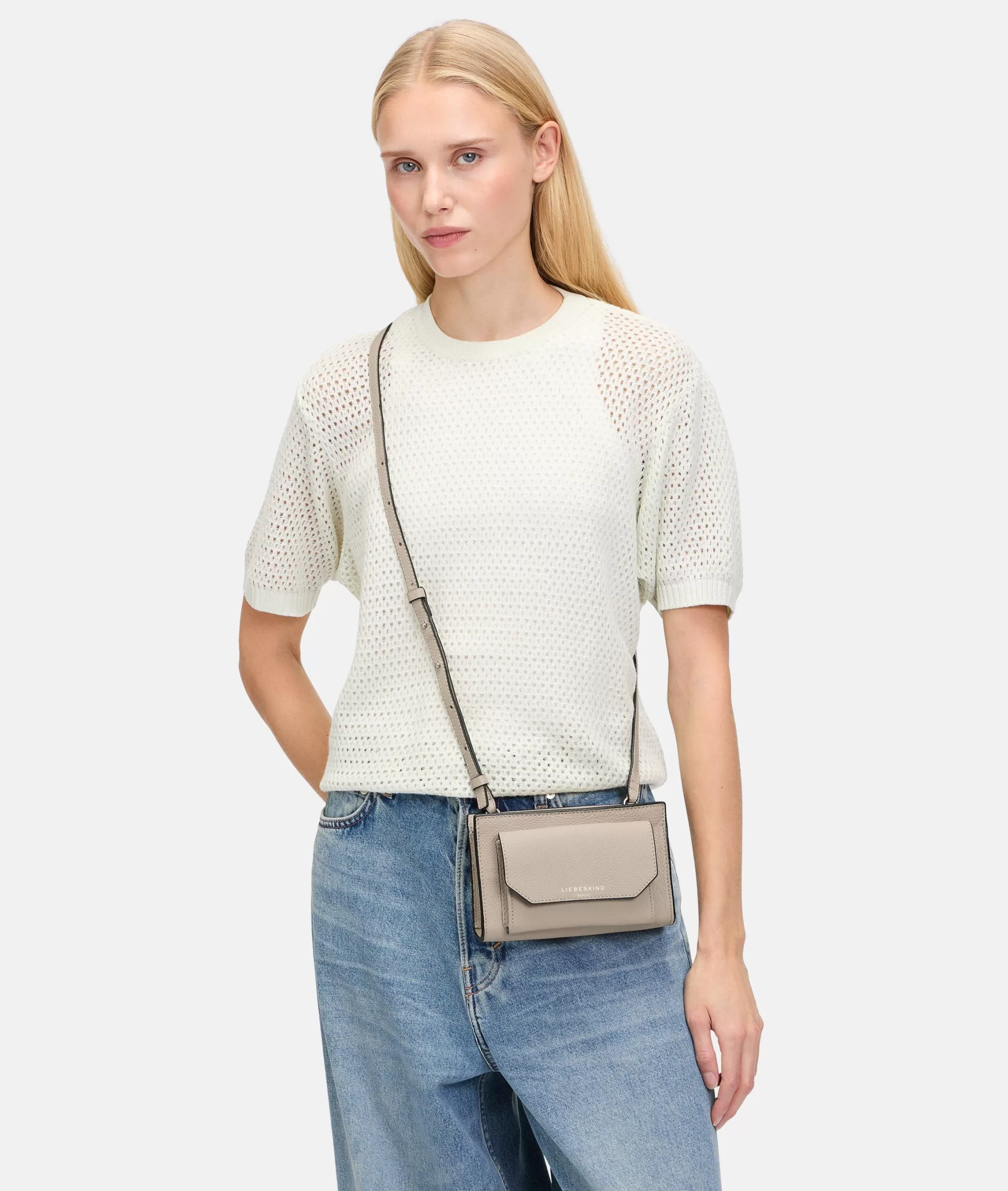 LIEBESKIND BERLIN  Ledertaschen | Umhängetaschen<Lora Mini-Bag beige
