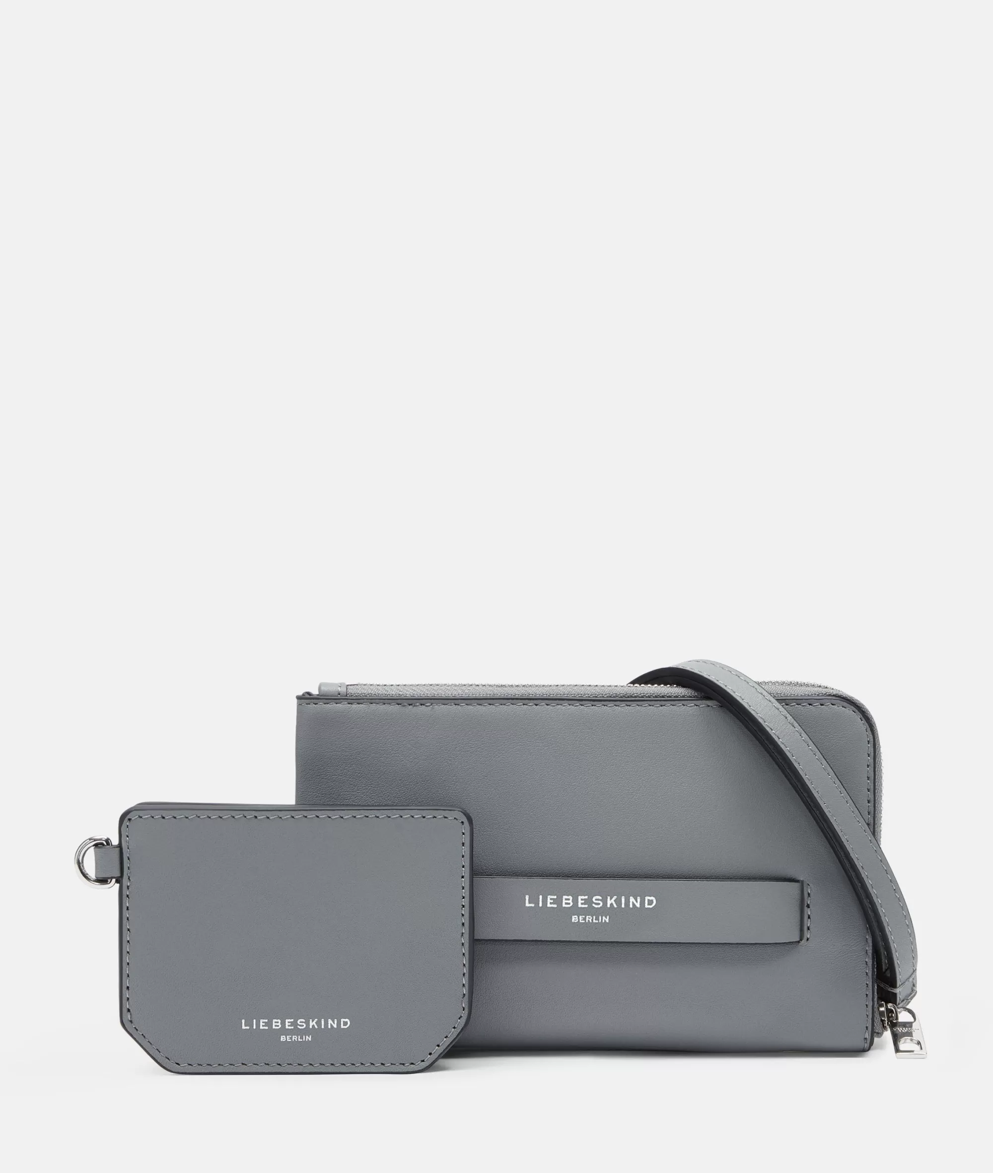 LIEBESKIND BERLIN  Ledertaschen | Umhängetaschen<Lora Pouch grau