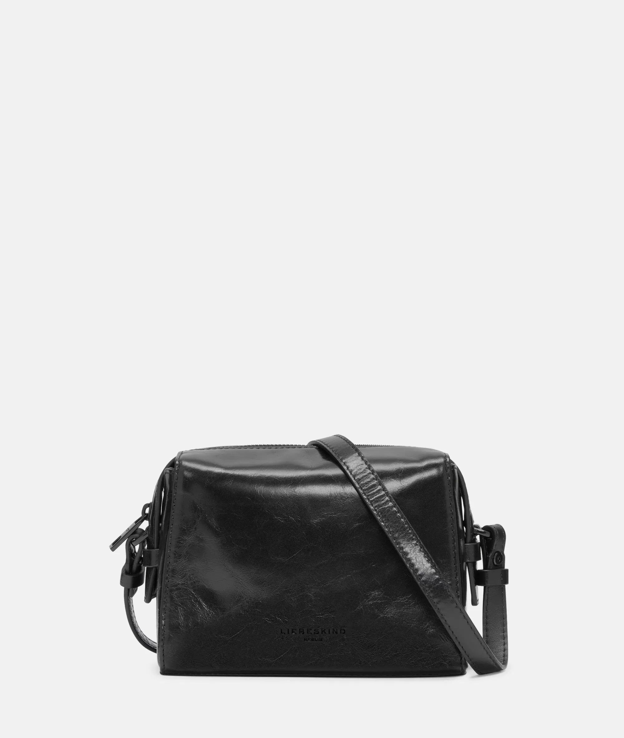 LIEBESKIND BERLIN  Ledertaschen | Umhängetaschen<Lou Crossbody S schwarz
