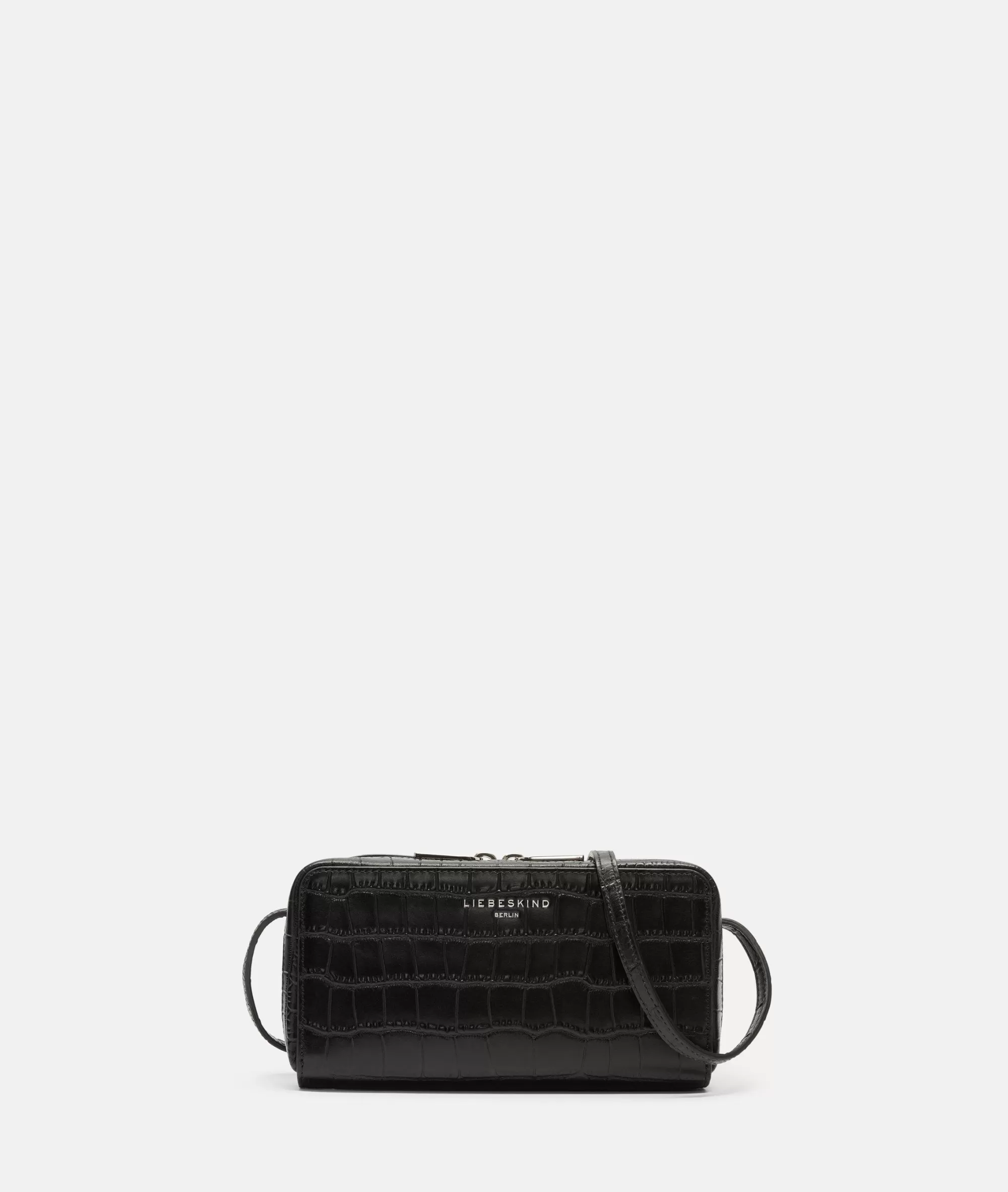 LIEBESKIND BERLIN  Ledertaschen | Umhängetaschen<Lou Crossbody XS schwarz