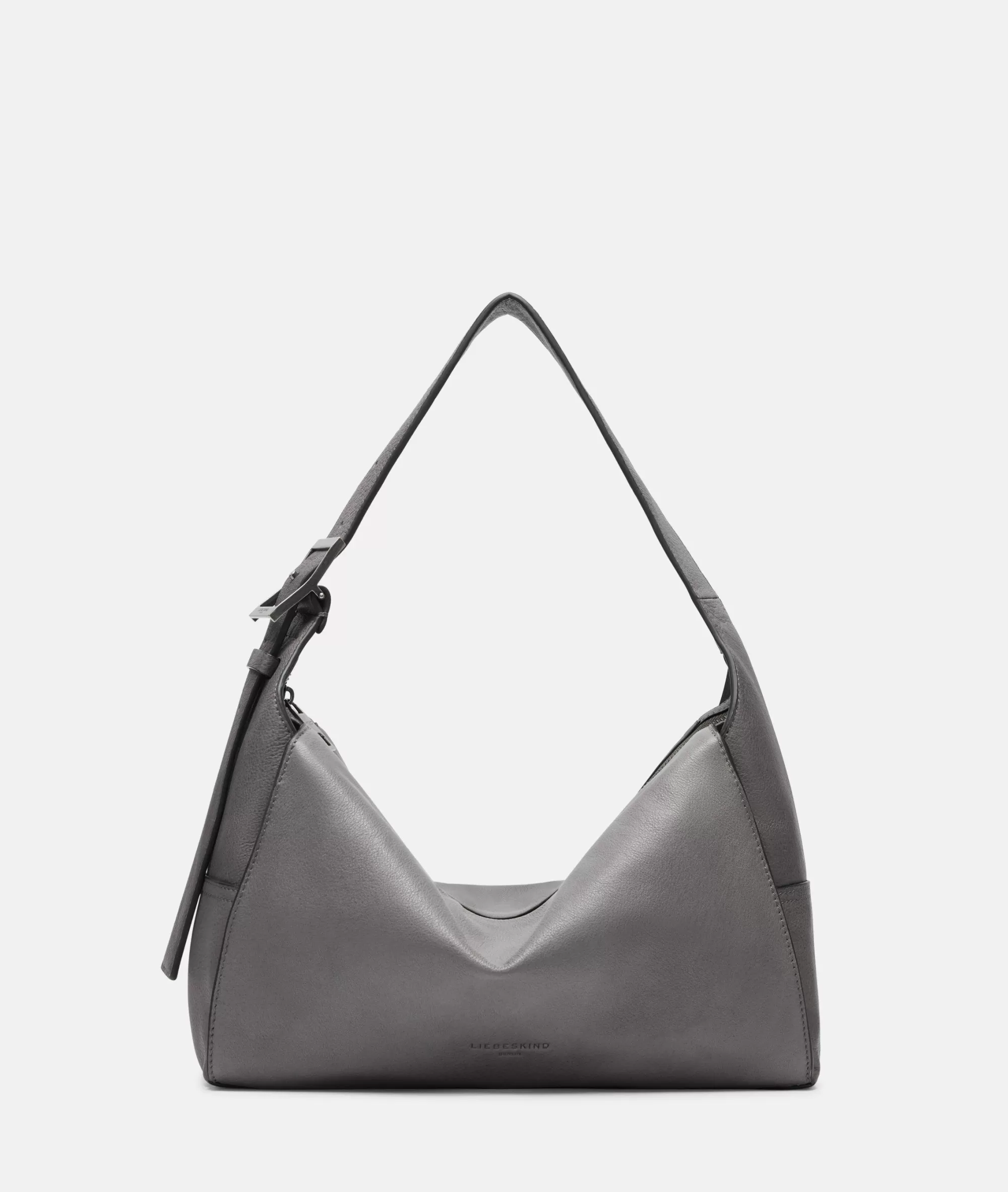 LIEBESKIND BERLIN  Ledertaschen | Schultertaschen<Lou Hobo M grau