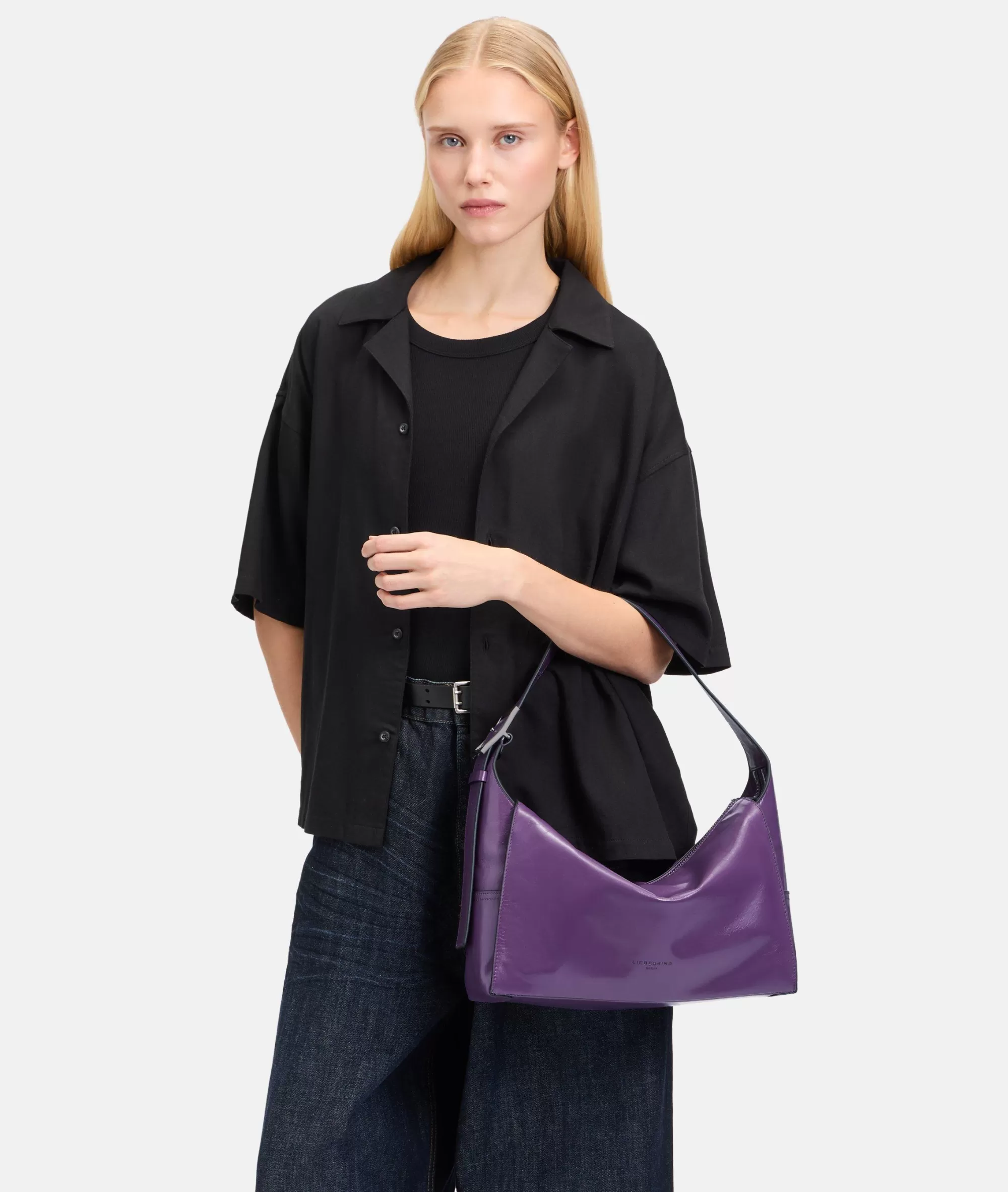 LIEBESKIND BERLIN  Ledertaschen | Schultertaschen<Lou Hobo M lila