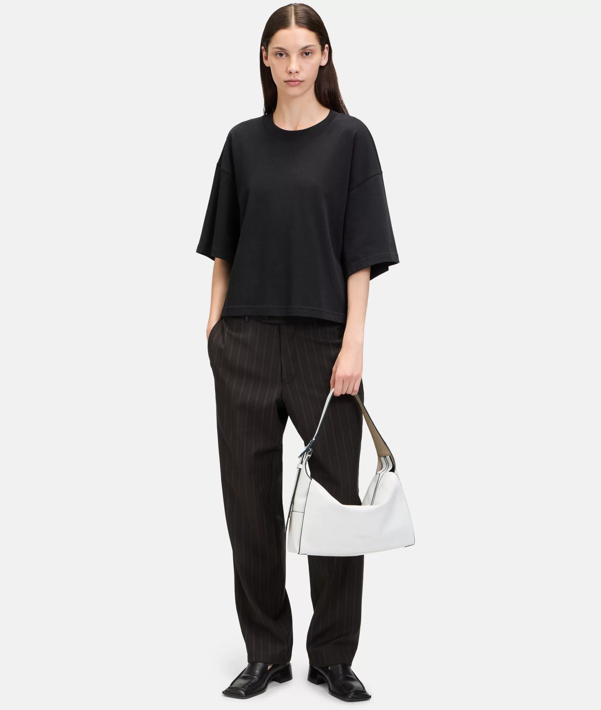 LIEBESKIND BERLIN  Ledertaschen | Schultertaschen<Lou Hobo M weiß