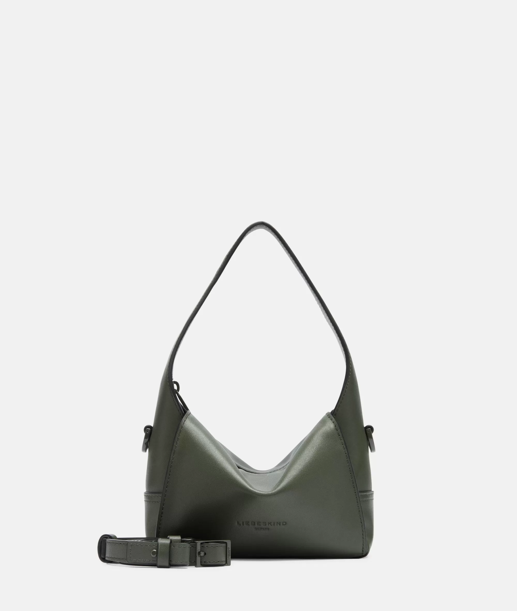 LIEBESKIND BERLIN  Ledertaschen | Schultertaschen<Lou Hobo XS olivgrün