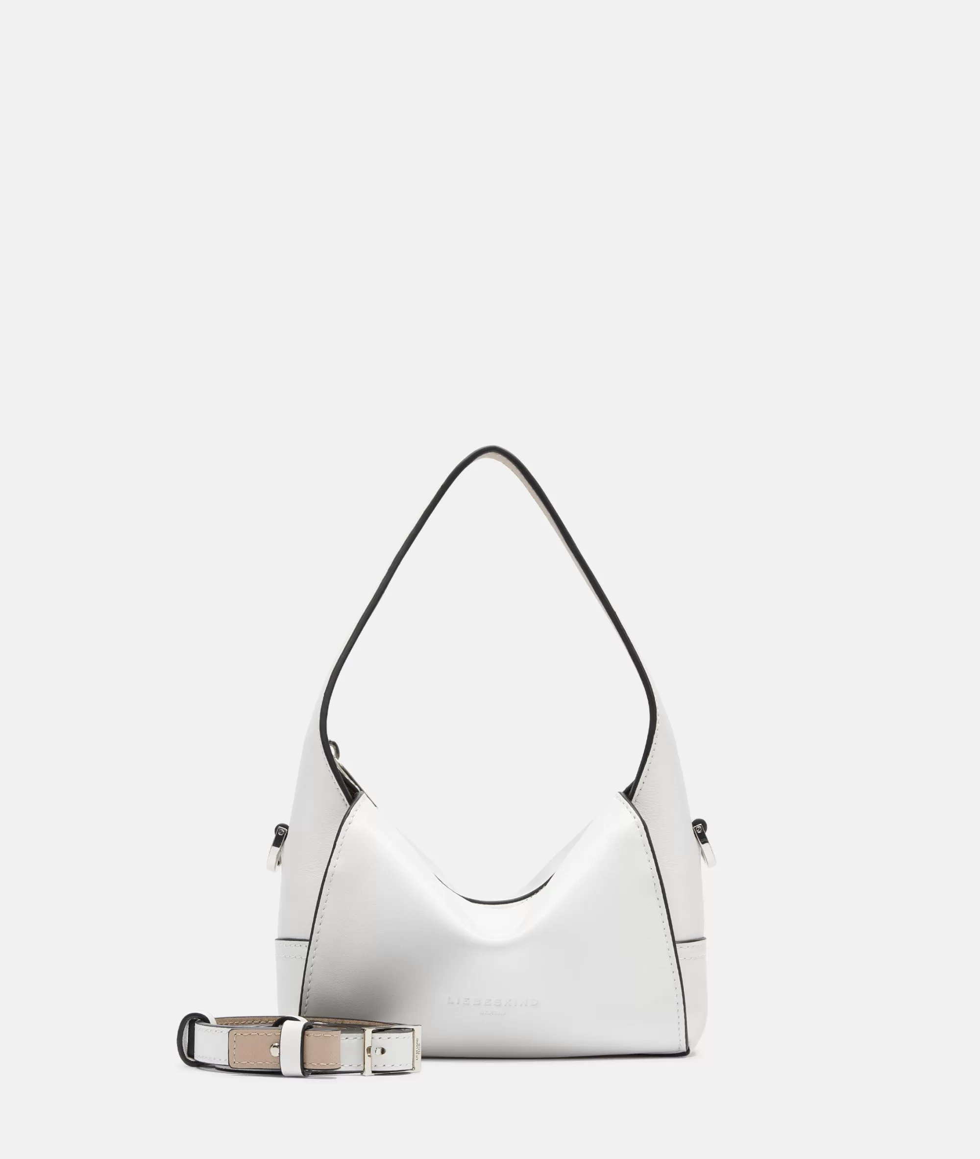 LIEBESKIND BERLIN  Ledertaschen | Schultertaschen<Lou Hobo XS weiß