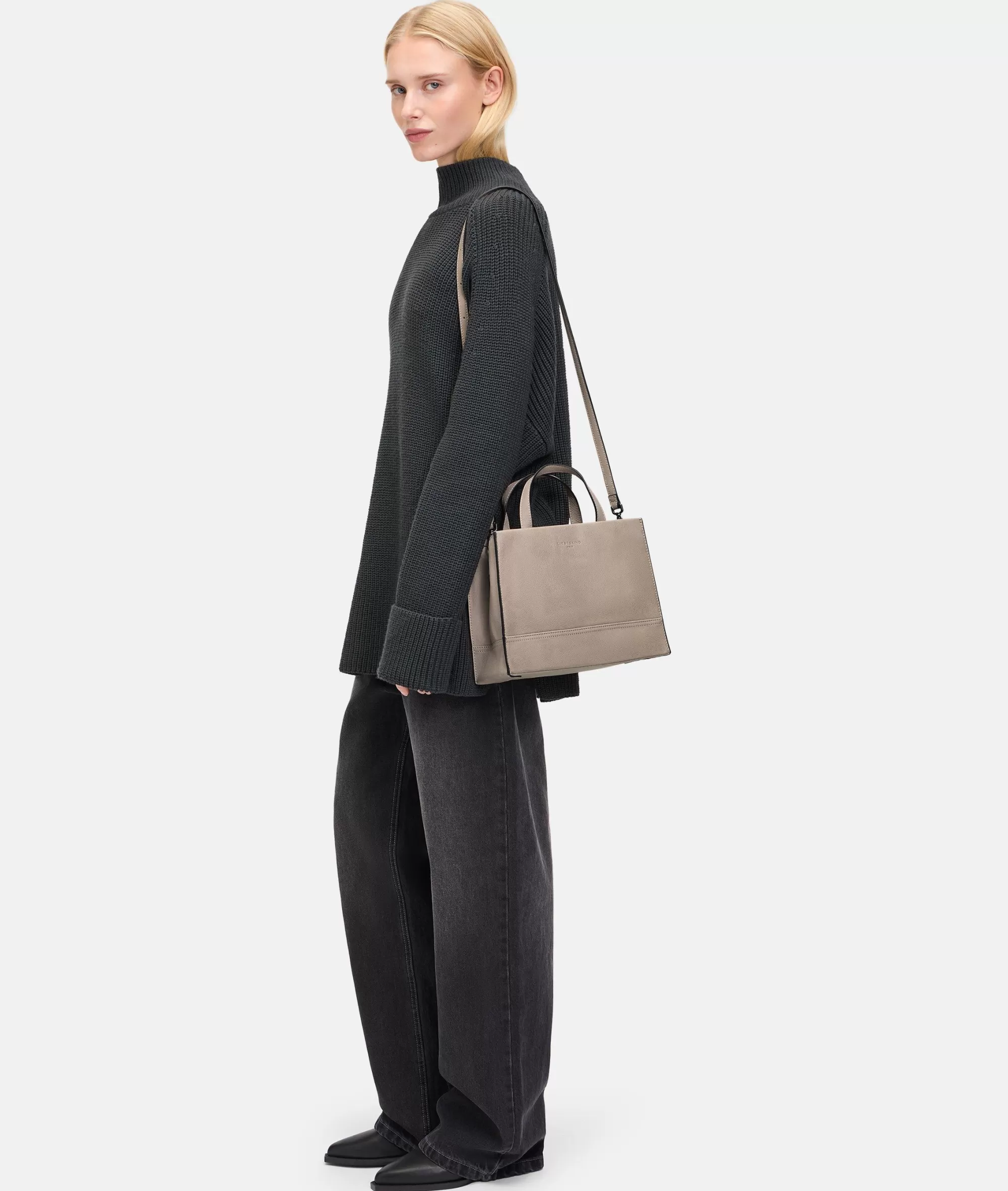 LIEBESKIND BERLIN  Ledertaschen | Handtaschen<Lou Satchel M beige