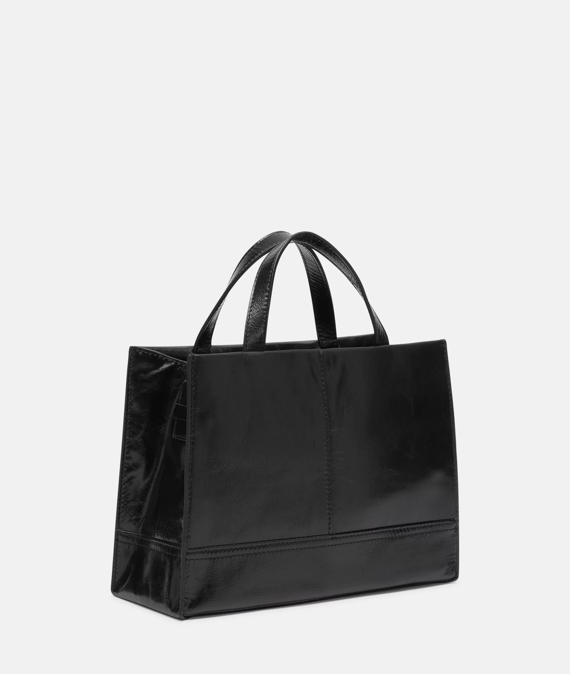 LIEBESKIND BERLIN  Ledertaschen | Schultertaschen<Lou Satchel M schwarz
