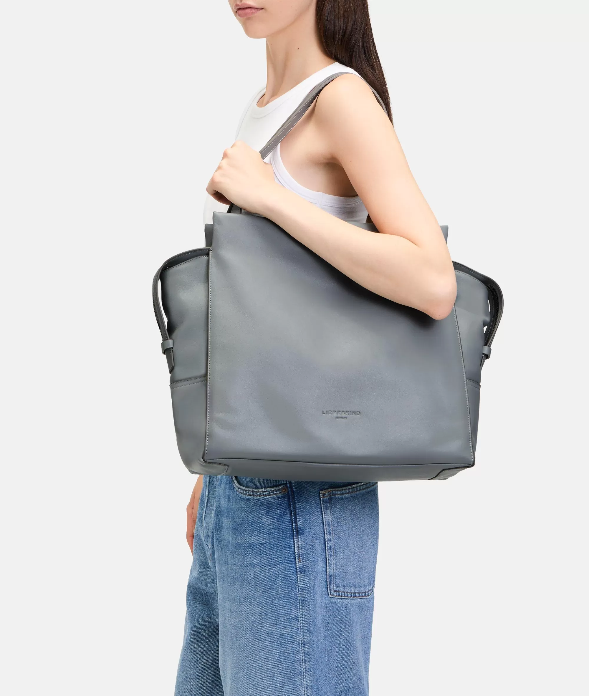 LIEBESKIND BERLIN  Business Bags | Ledertaschen<Lou Tote L grau