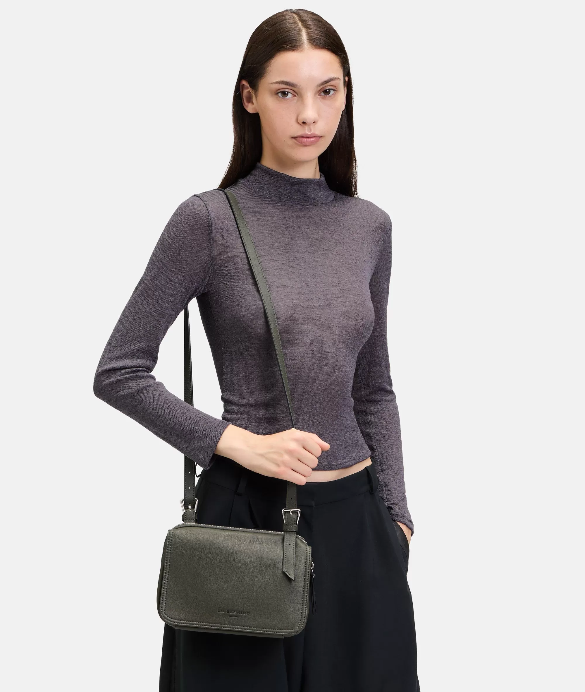 LIEBESKIND BERLIN  Bestseller | Ledertaschen<Mareike Crossbody olivgrün