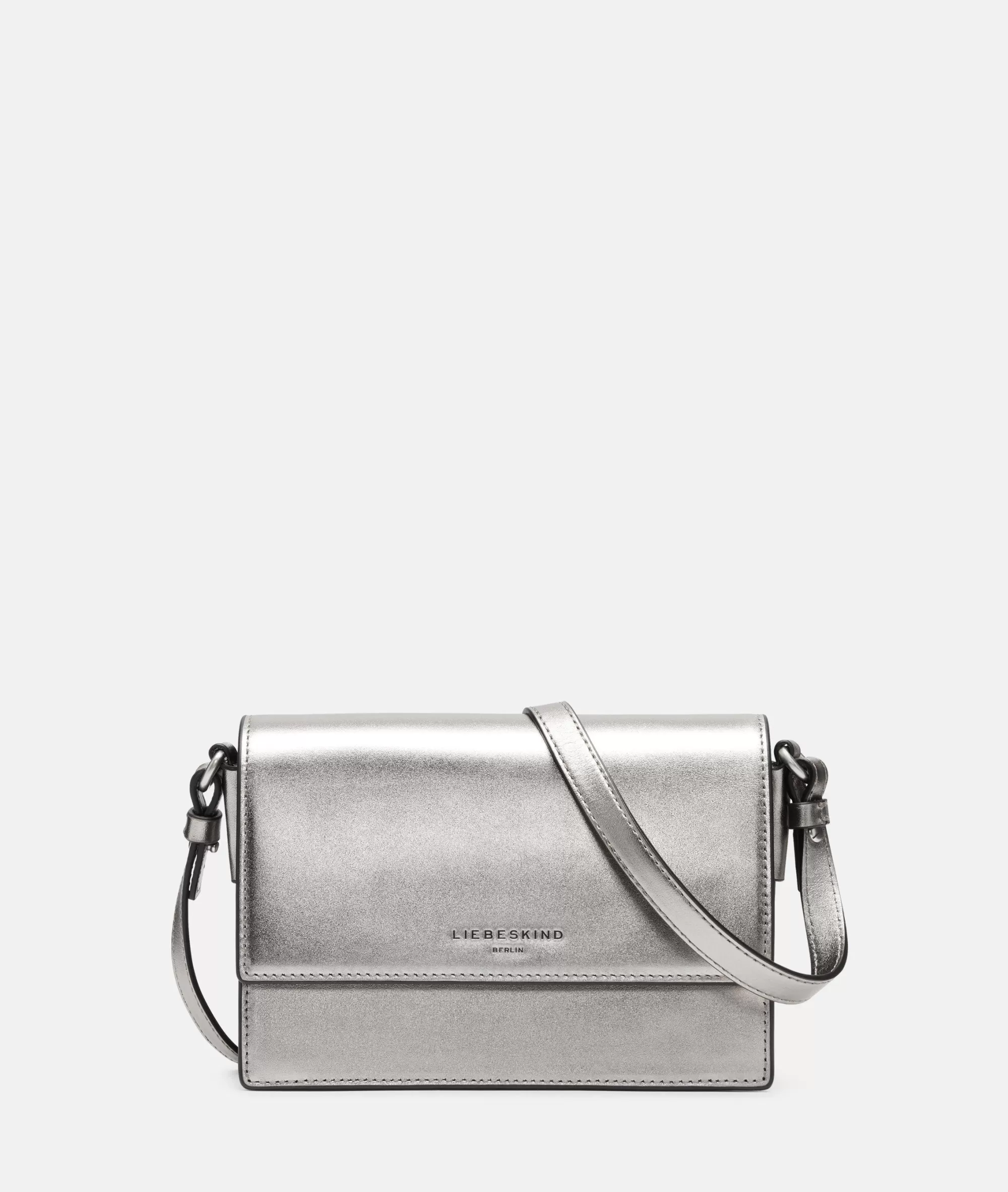 LIEBESKIND BERLIN  Ledertaschen | Umhängetaschen<Metallic Crossbody S silber