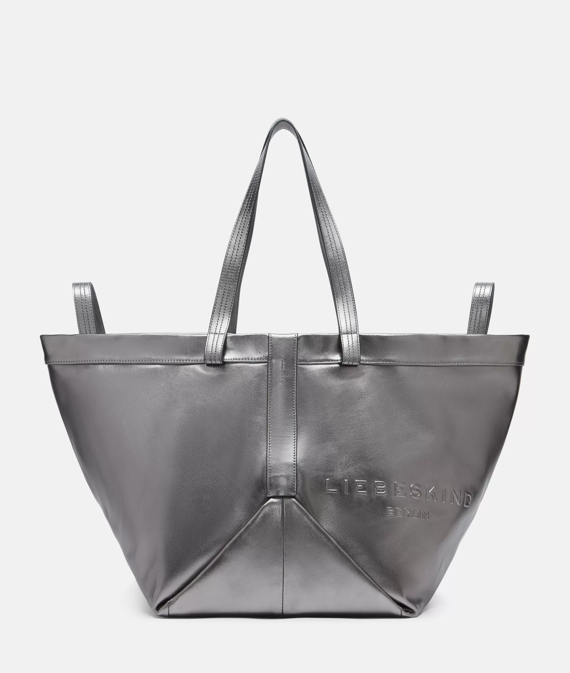 LIEBESKIND BERLIN  Ledertaschen | Shopper<Metallic Elvira Shopper L silber