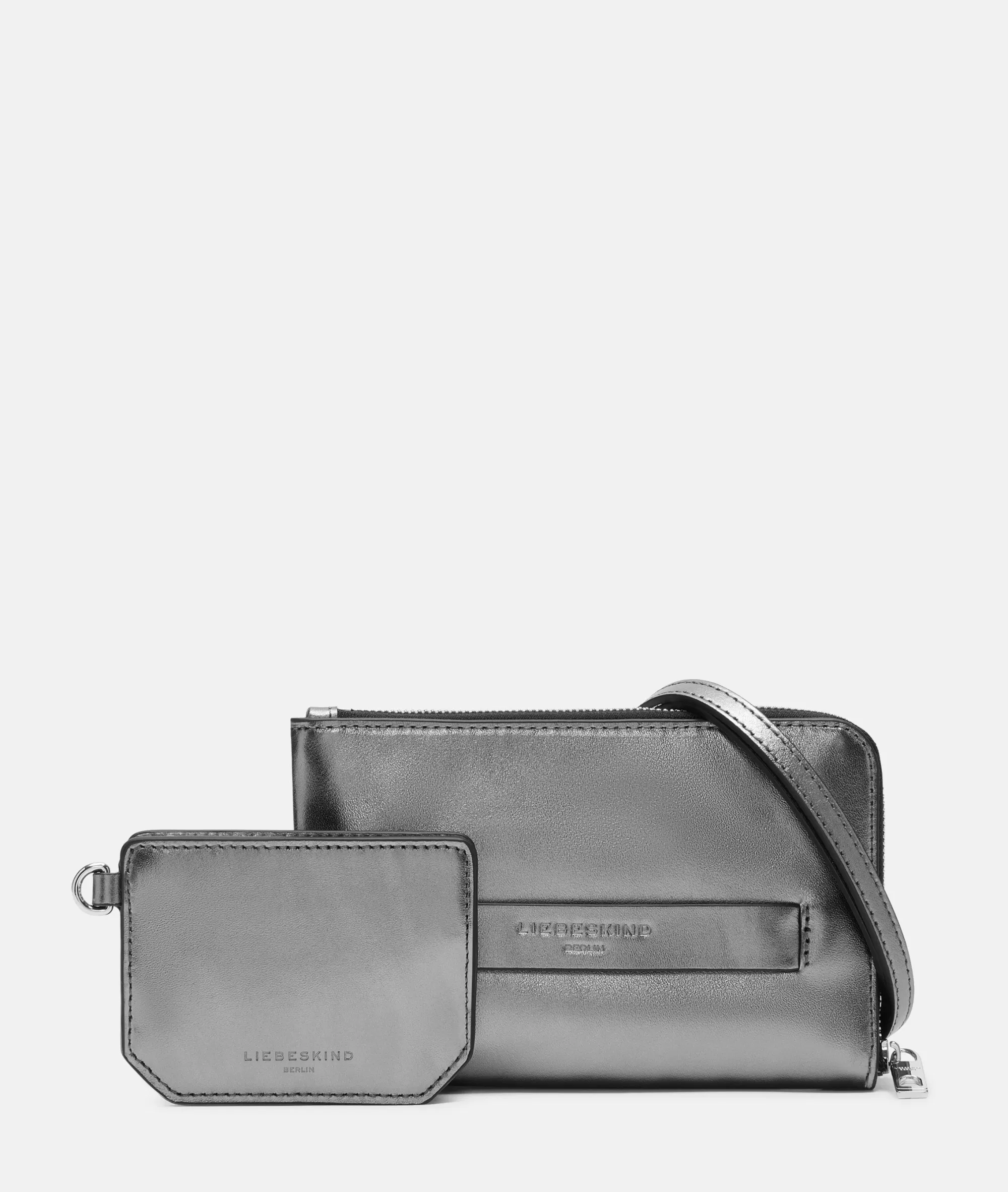 LIEBESKIND BERLIN  Handytaschen<Metallic Lora Pouch silber