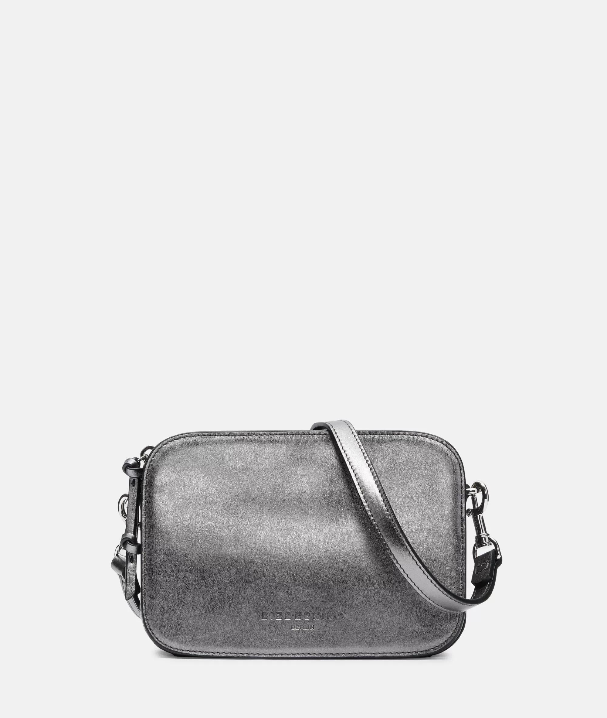 LIEBESKIND BERLIN  Ledertaschen | Umhängetaschen<Metallic Luka Crossbody silber