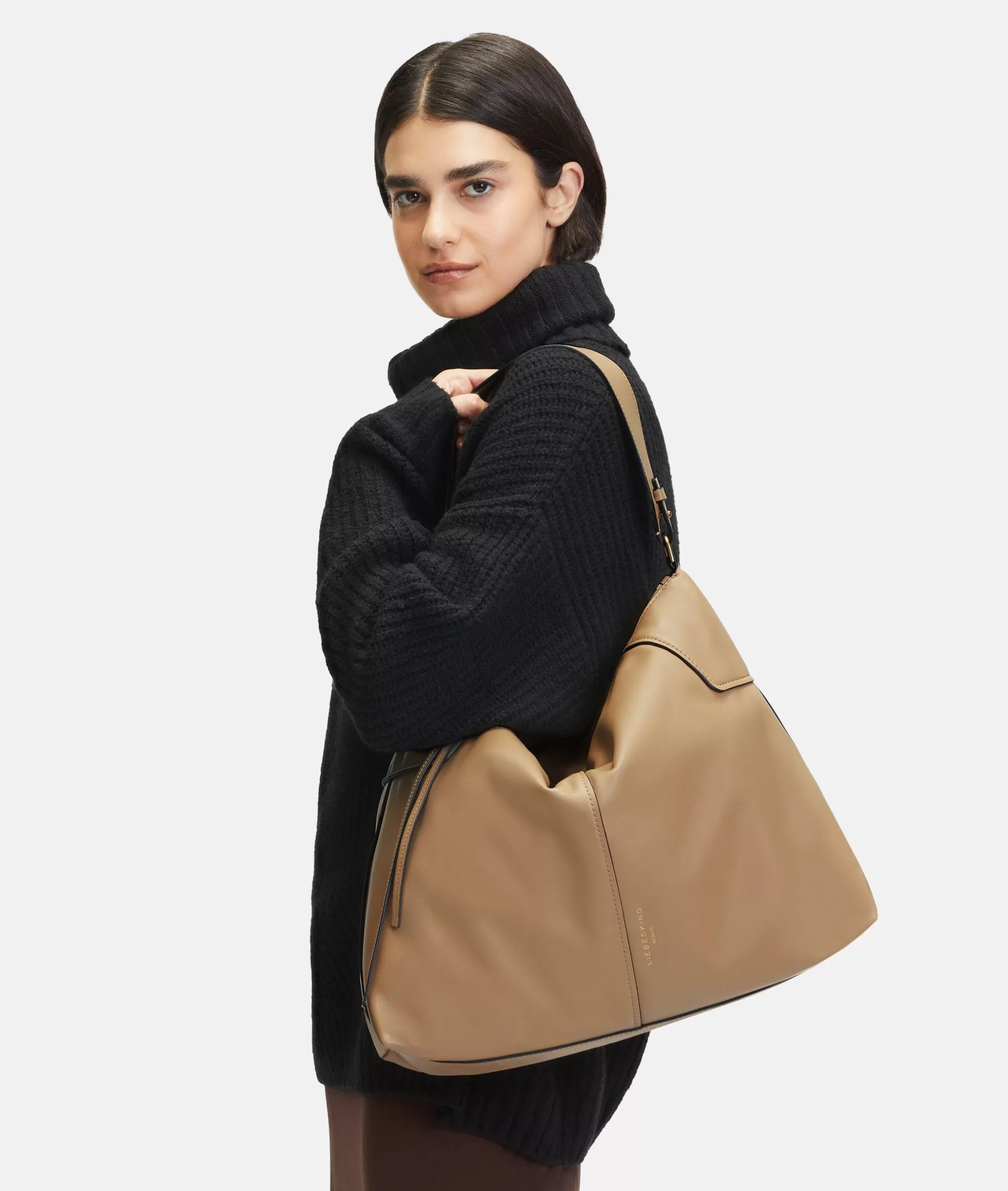 LIEBESKIND BERLIN  Business Bags | Ledertaschen<Mila Hobo L sandstein