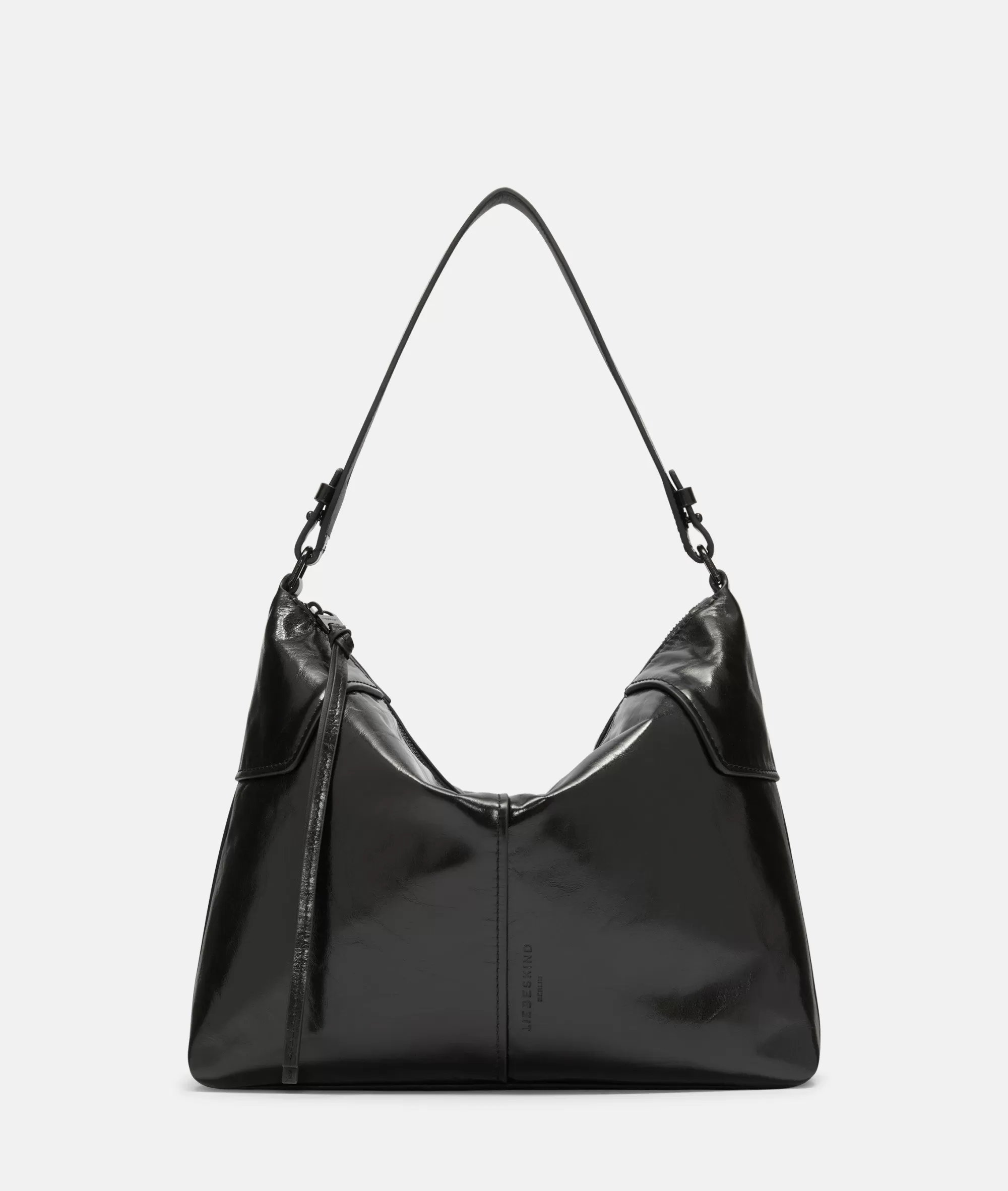 LIEBESKIND BERLIN  Ledertaschen | Schultertaschen<Mila Hobo M schwarz