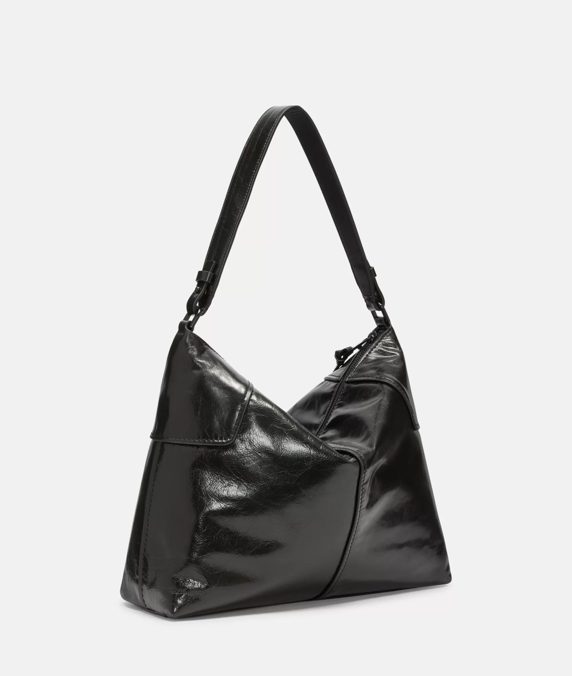 LIEBESKIND BERLIN  Ledertaschen | Schultertaschen<Mila Hobo M schwarz