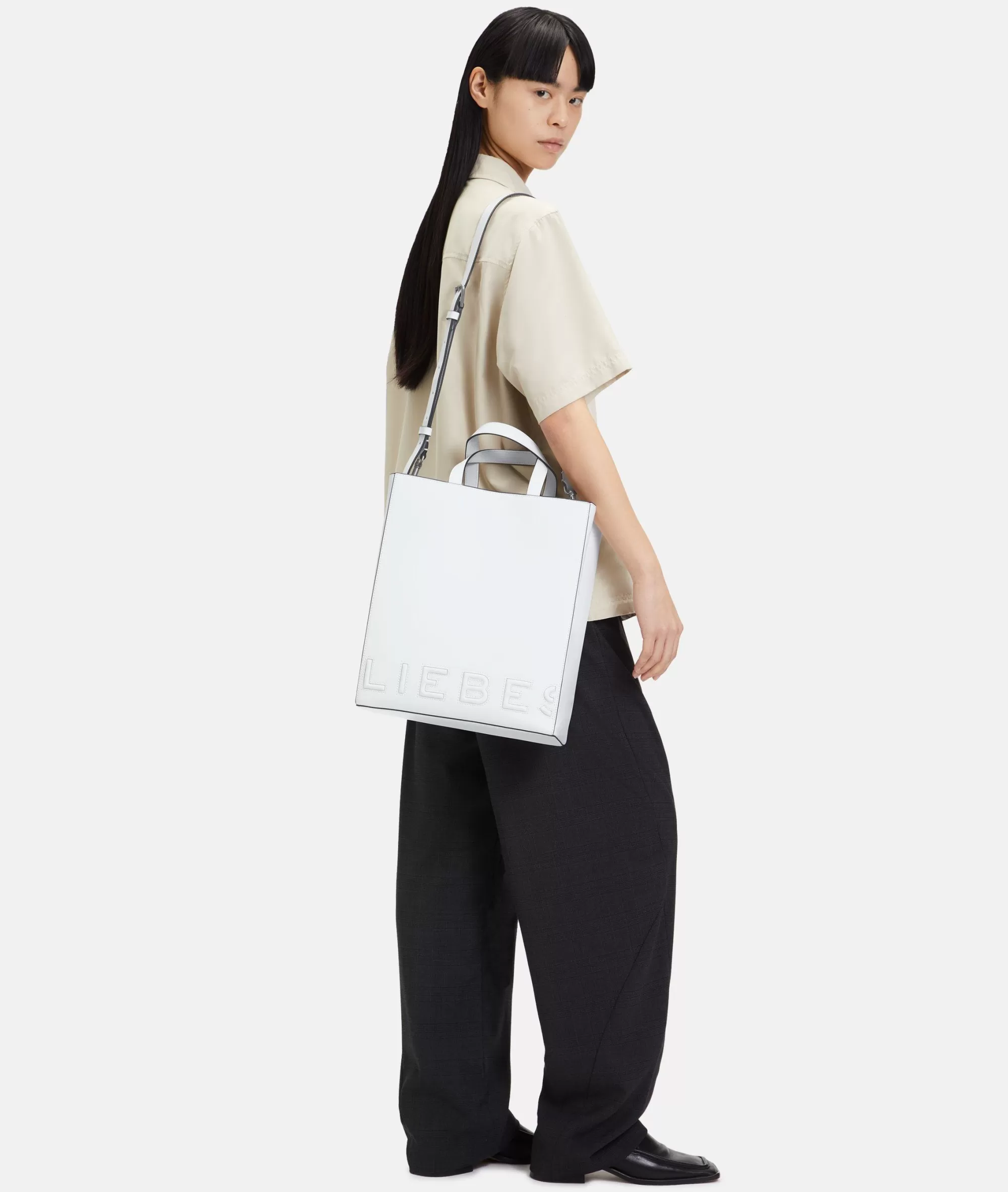 LIEBESKIND BERLIN  Business Bags | Ledertaschen<Paper Bag M weiß