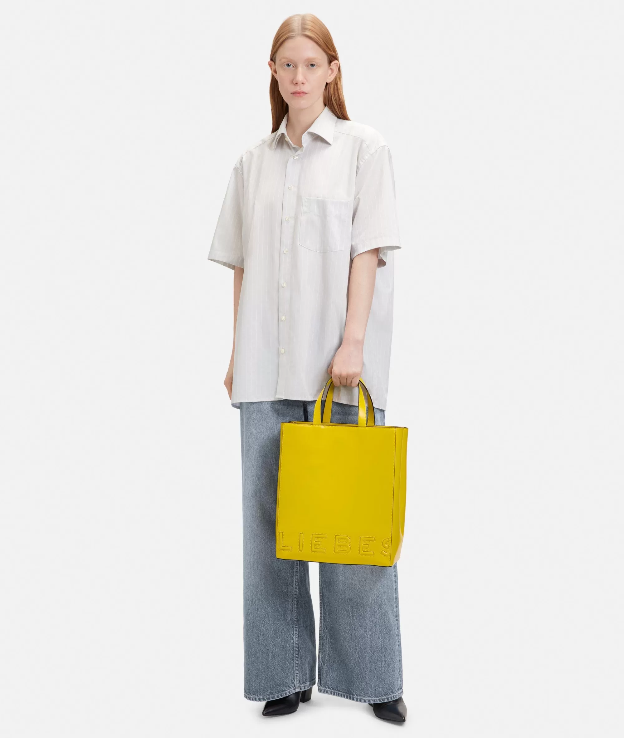 LIEBESKIND BERLIN  Ledertaschen | Handtaschen<Paper Bag Tote M zitrone