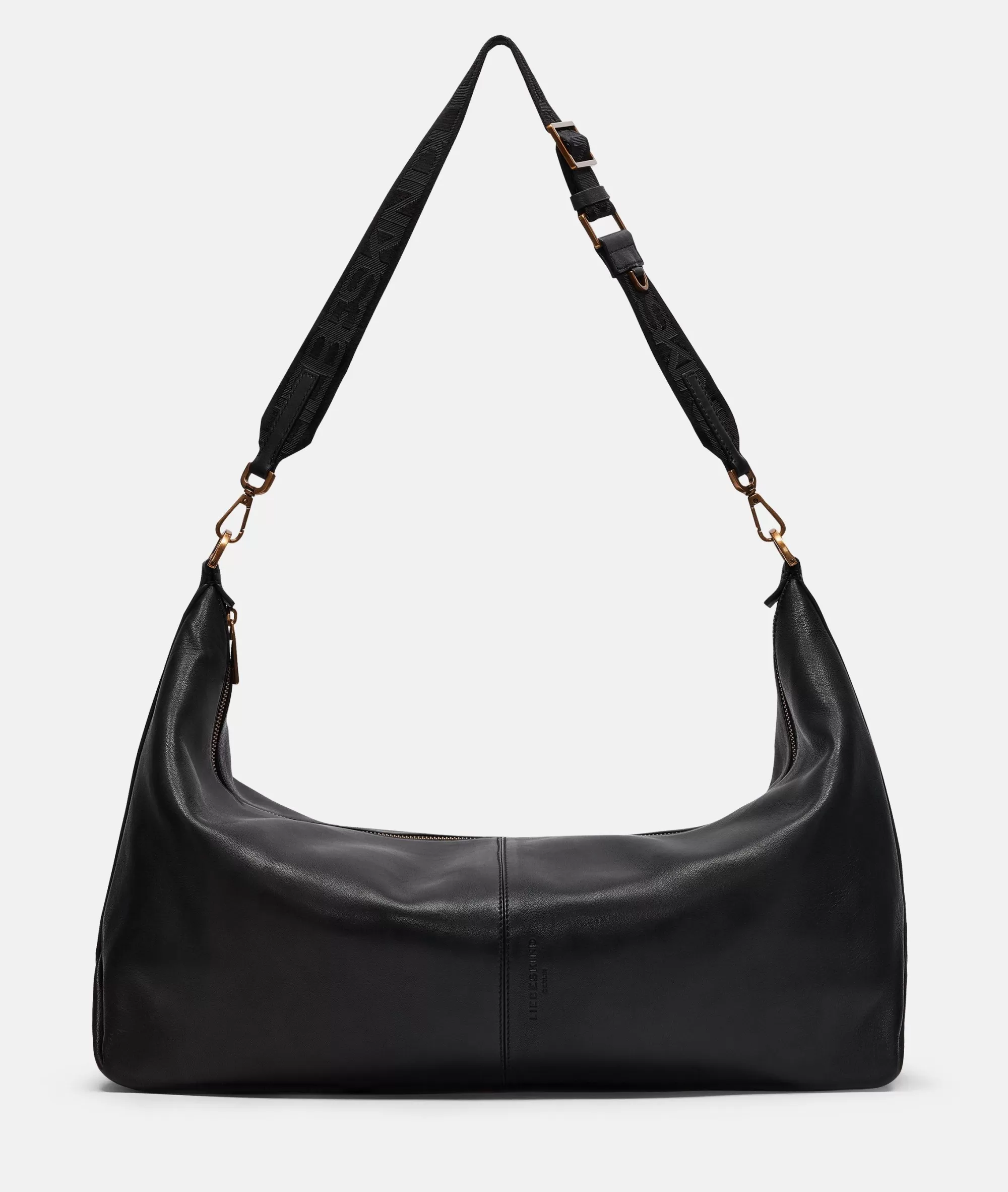 LIEBESKIND BERLIN  Ledertaschen | Schultertaschen<Paris Hobo L schwarz
