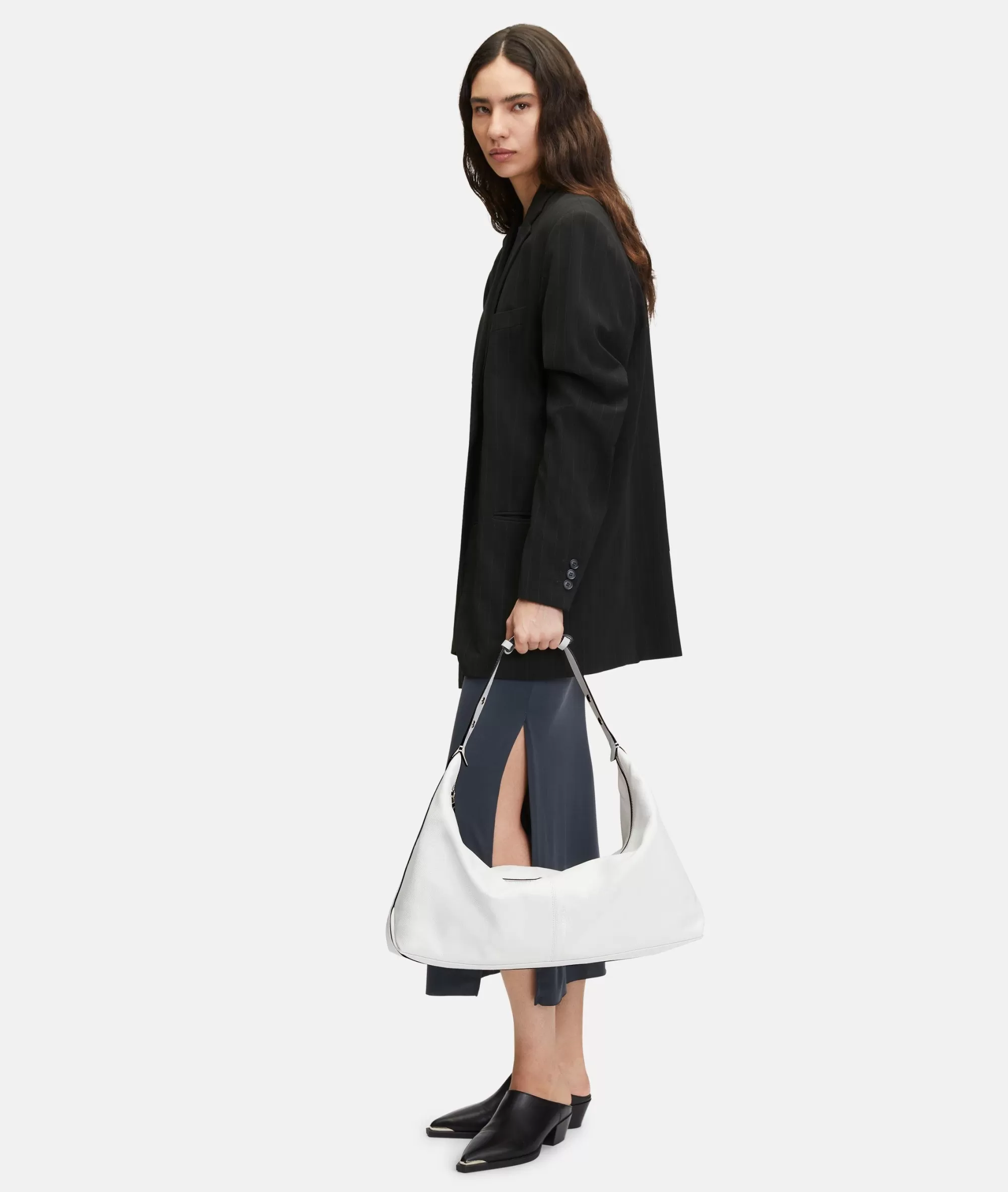 LIEBESKIND BERLIN  Ledertaschen | Schultertaschen<Paris Hobo L weiß