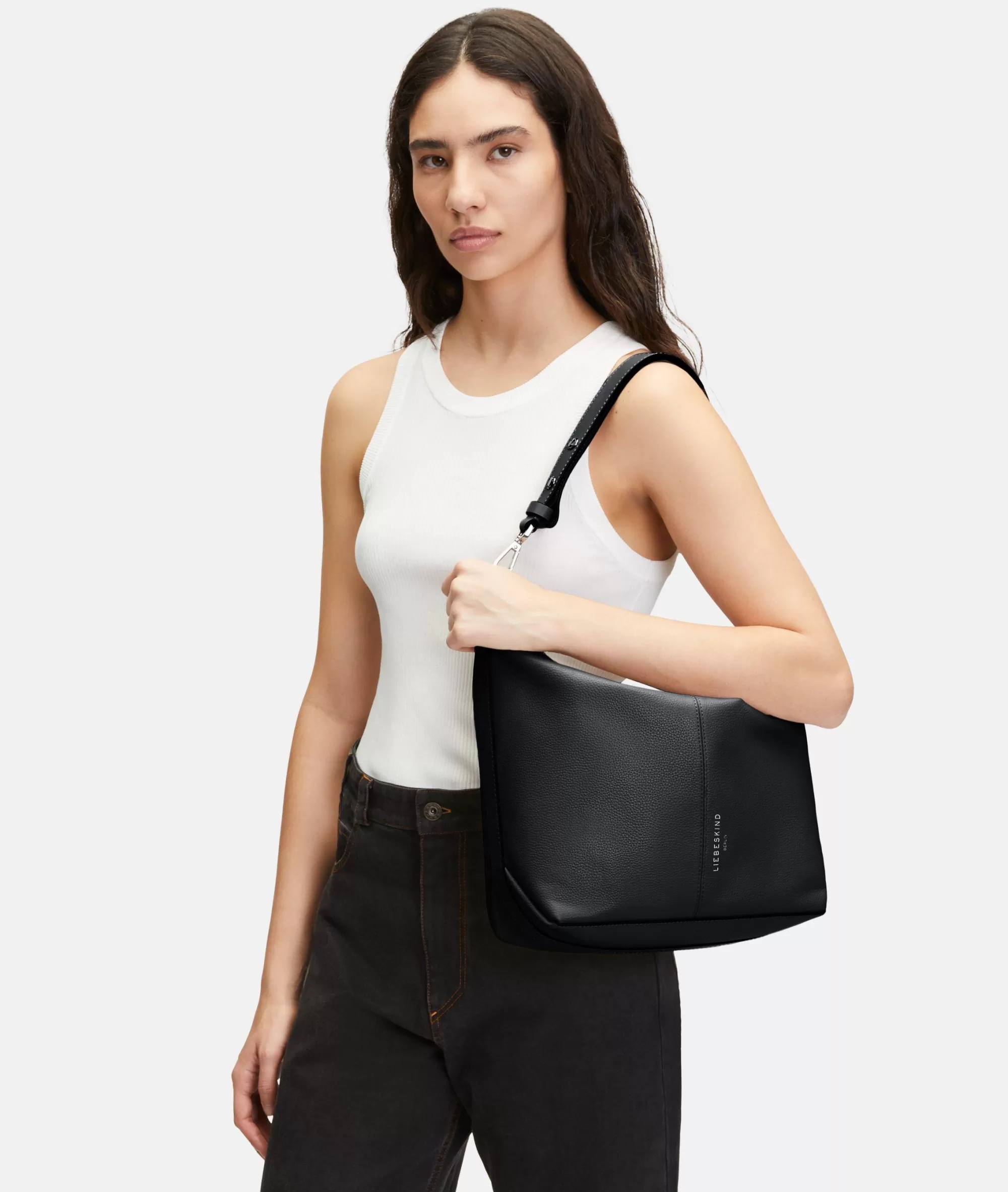 LIEBESKIND BERLIN  Bestseller | Business Bags<Paris Hobo M schwarz