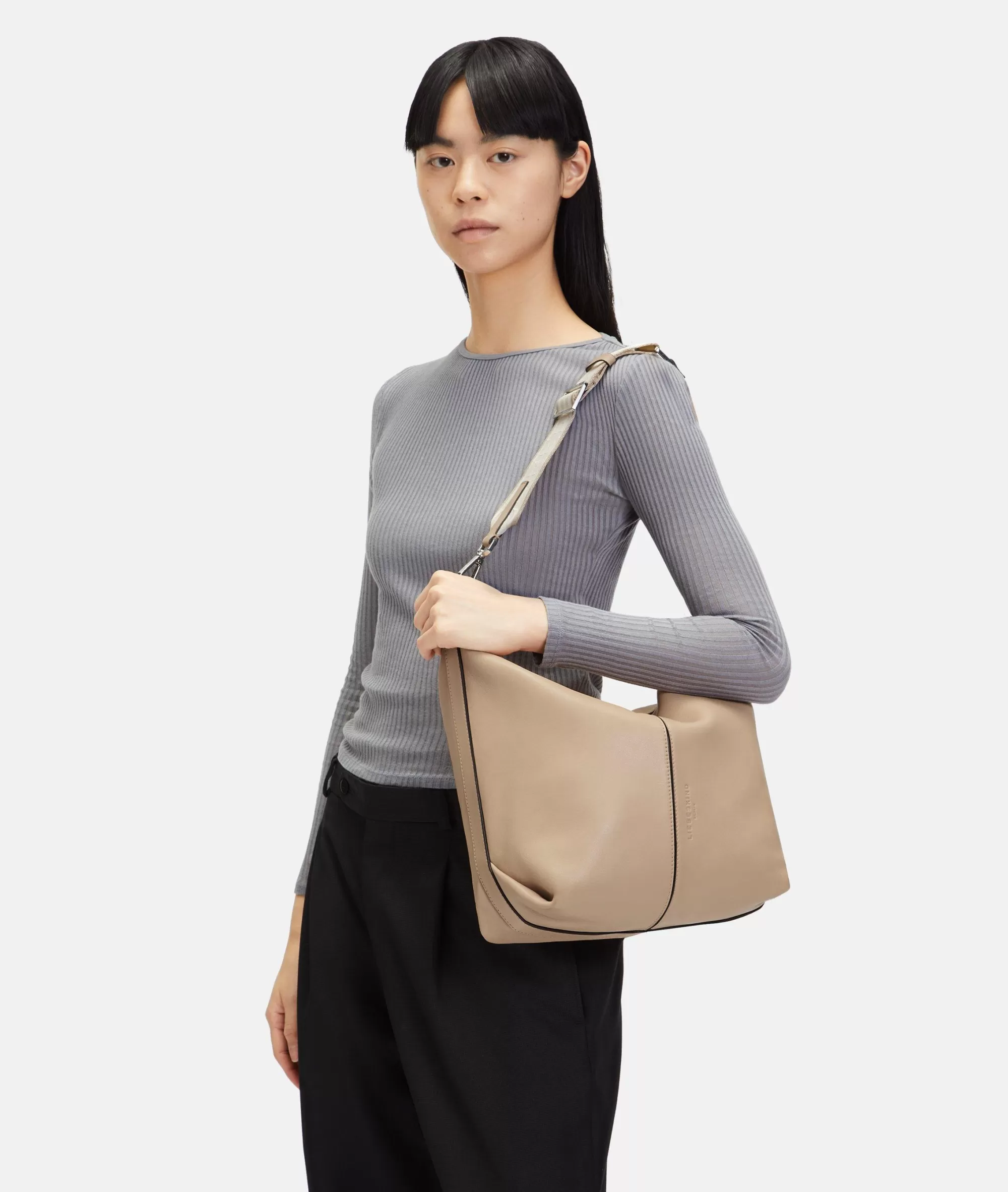 LIEBESKIND BERLIN  Business Bags | Ledertaschen<Paris Hobo M sandstein