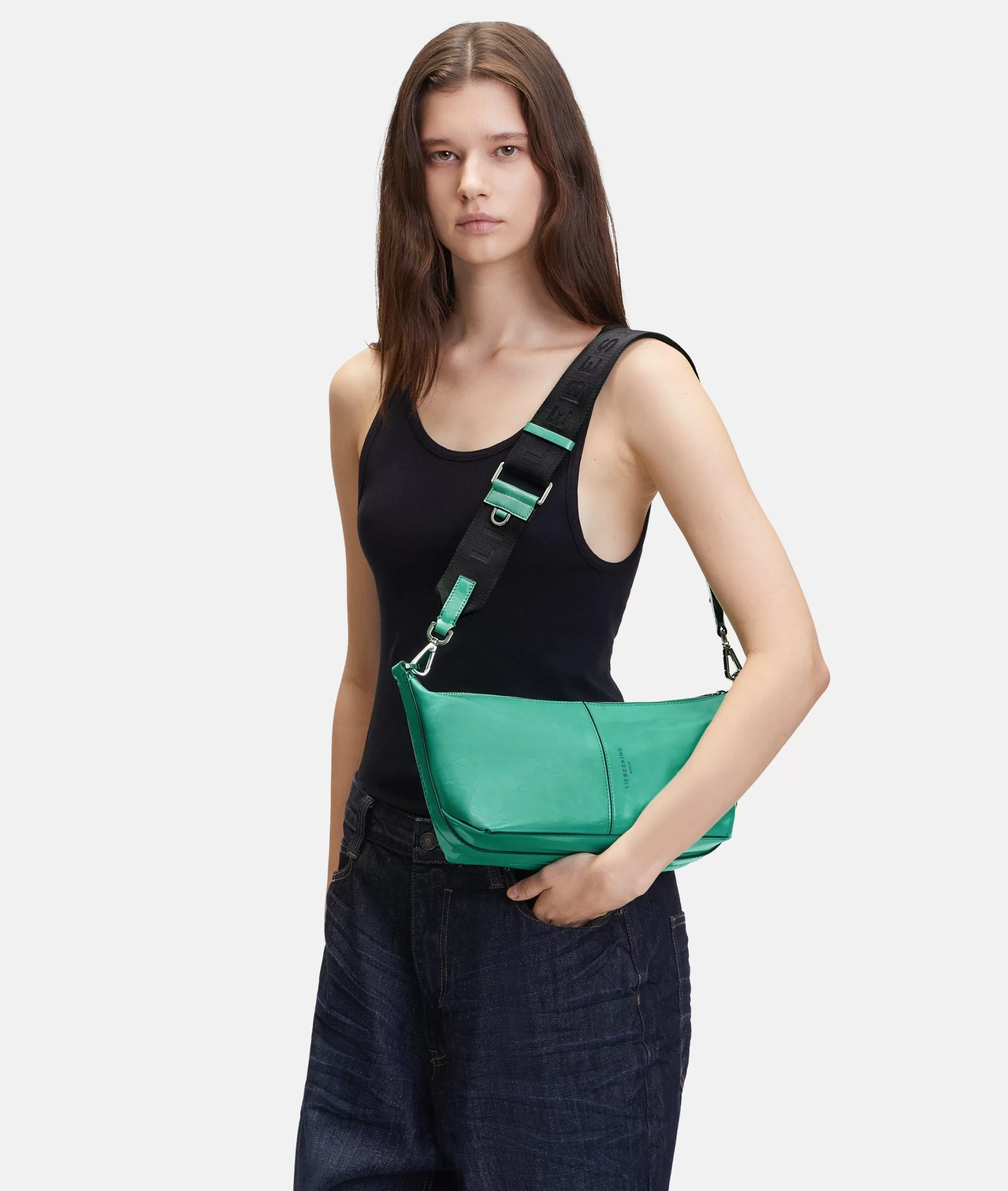 LIEBESKIND BERLIN  Ledertaschen | Schultertaschen<Paris Hobo S türkis