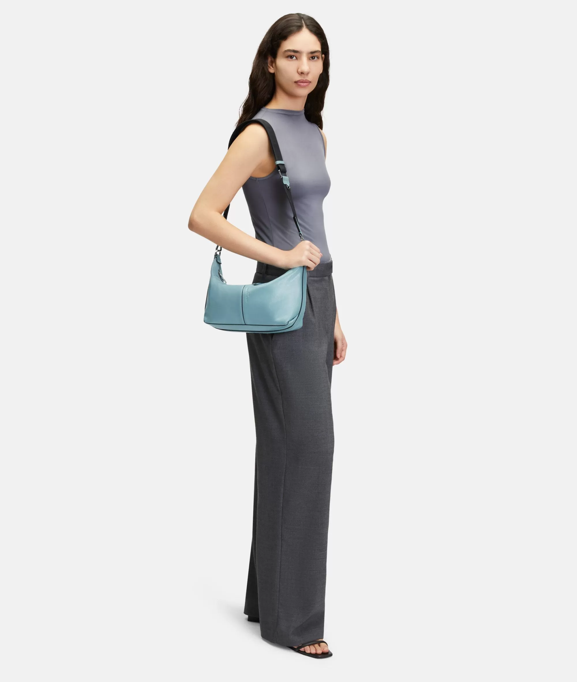LIEBESKIND BERLIN  Ledertaschen | Schultertaschen<Paris Hobo S azurblau